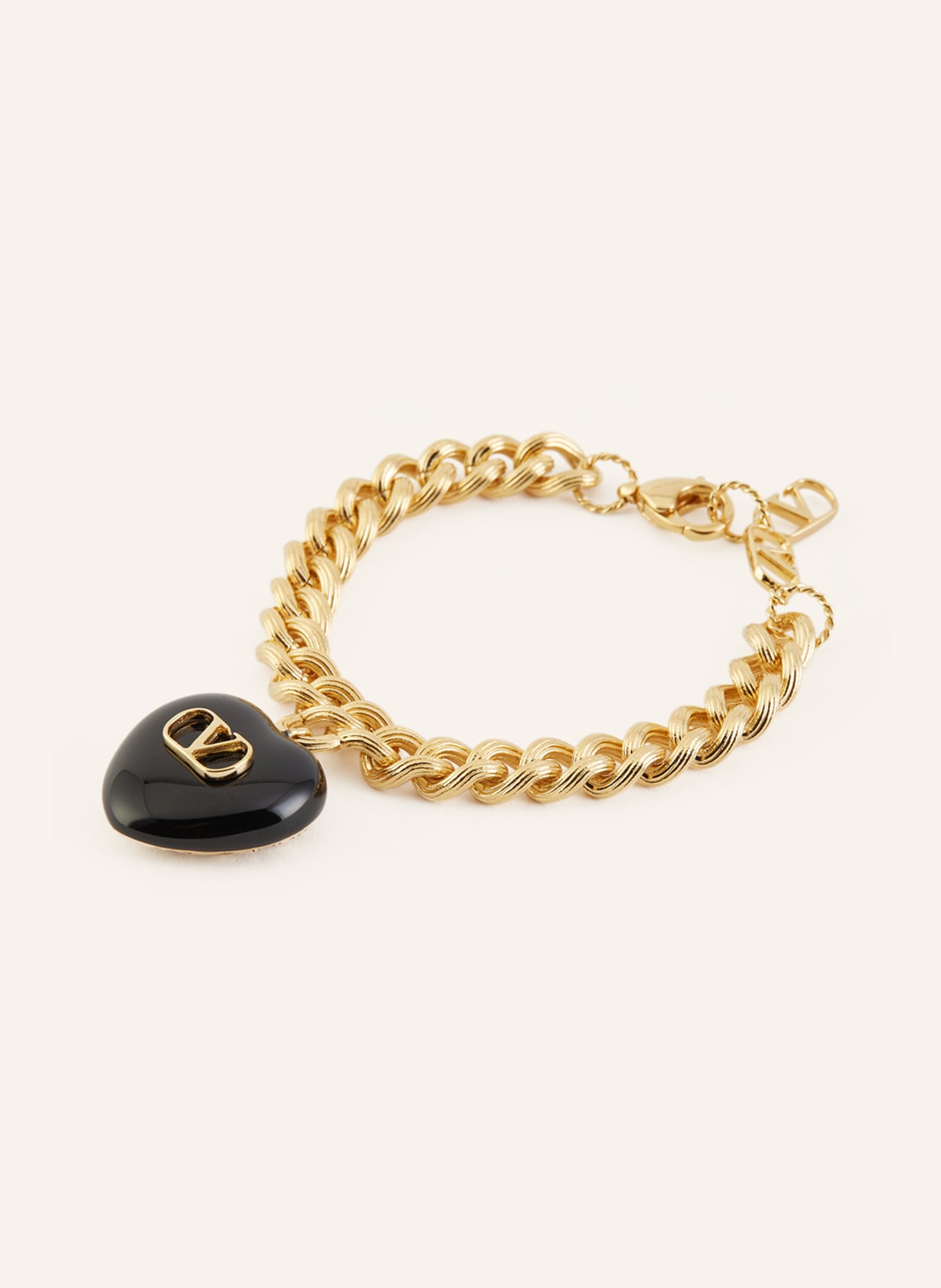 VALENTINO GARAVANI Armband COEUR ROYAL: GOLD / SCHWARZ