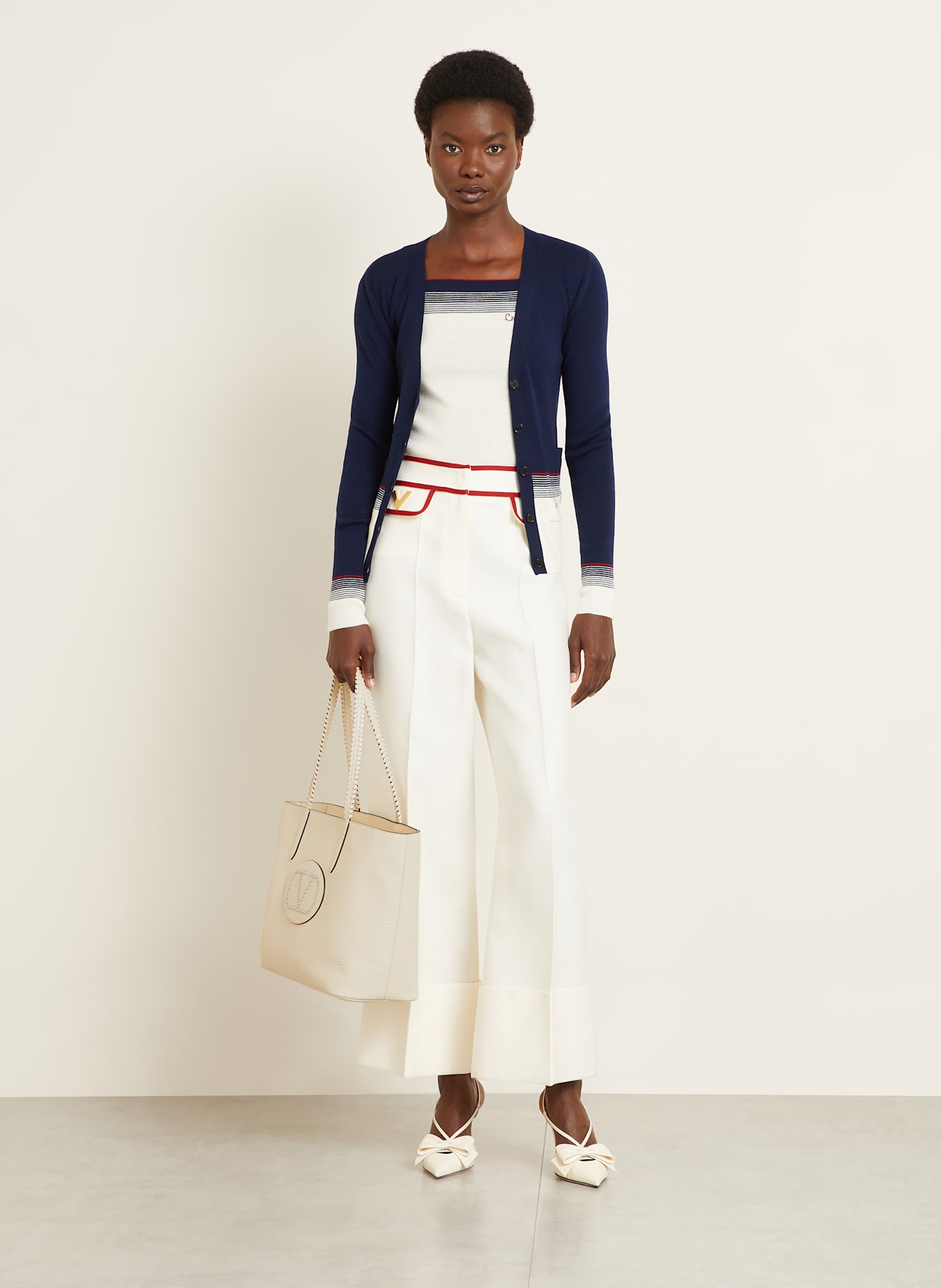 VALENTINO GARAVANI Shopper AVEC TOI: ECRU