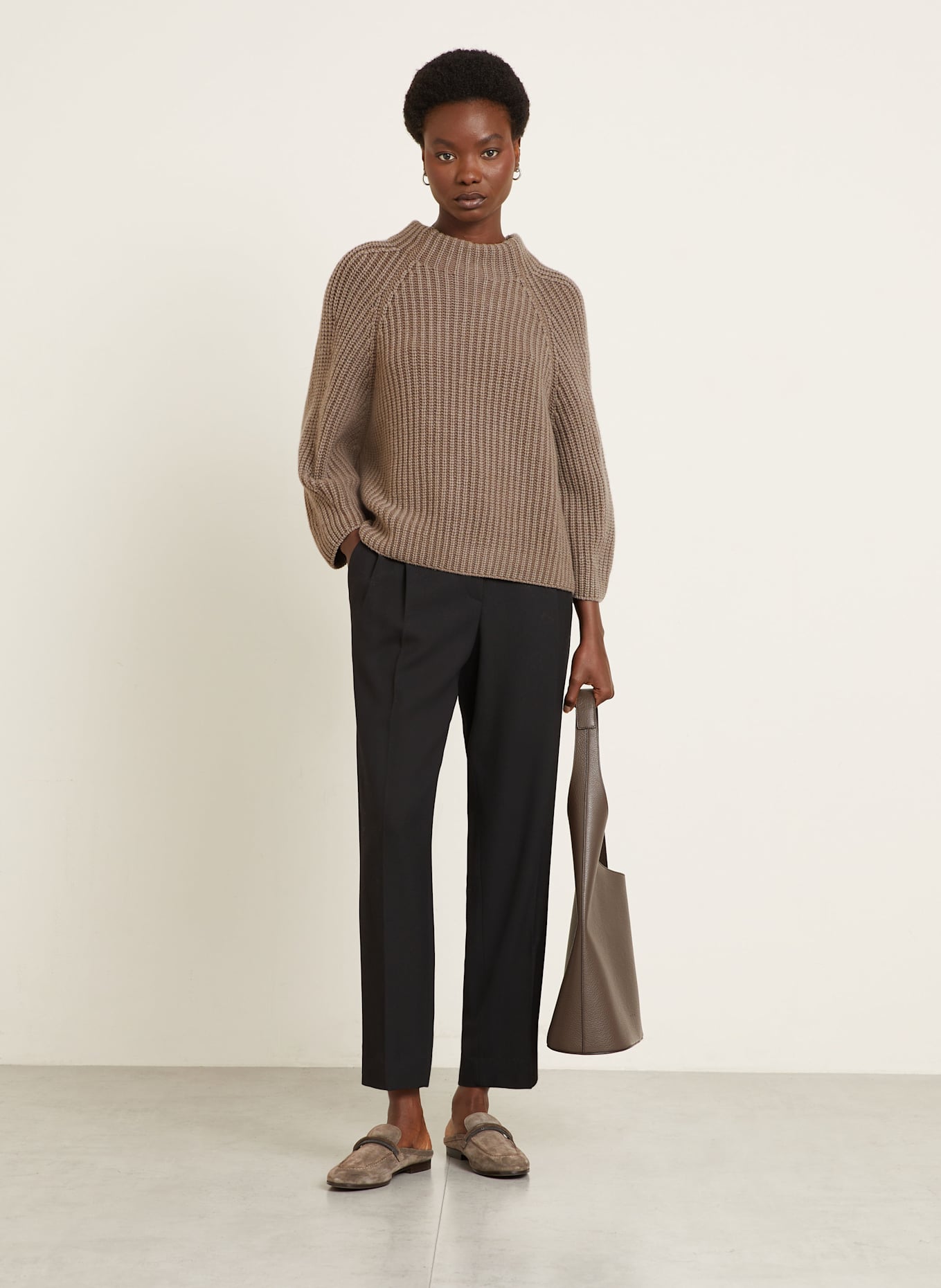 IRIS von ARNIM Cashmere-Pullover FALLOU: TAUPE