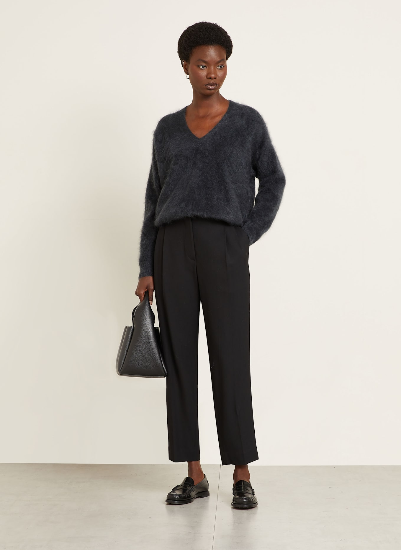 IRIS von ARNIM Cashmere-Pullover MAYBELL: DUNKELGRAU