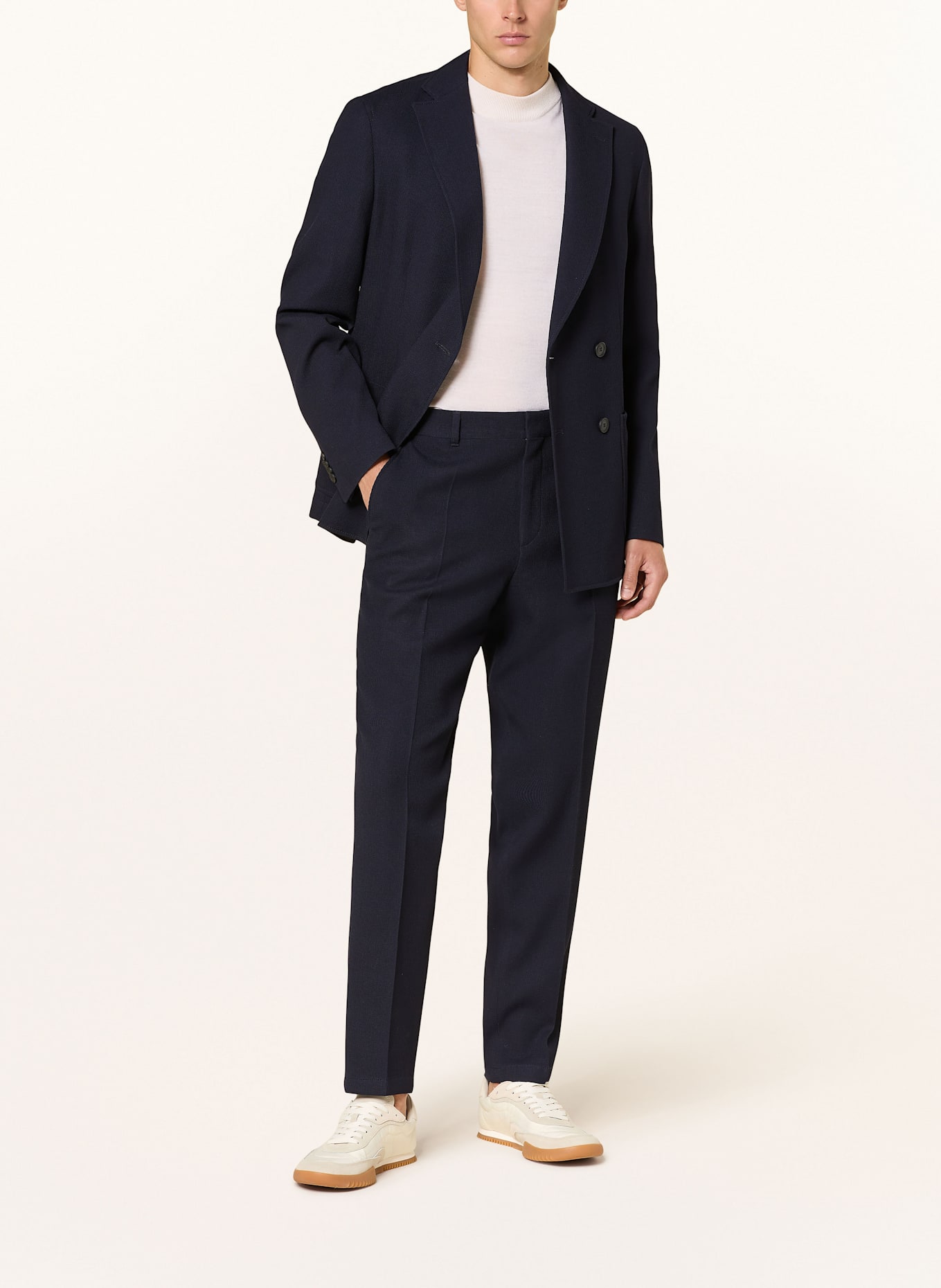 BOSS Anzugshose PERIN Tapered Fit: DUNKELBLAU