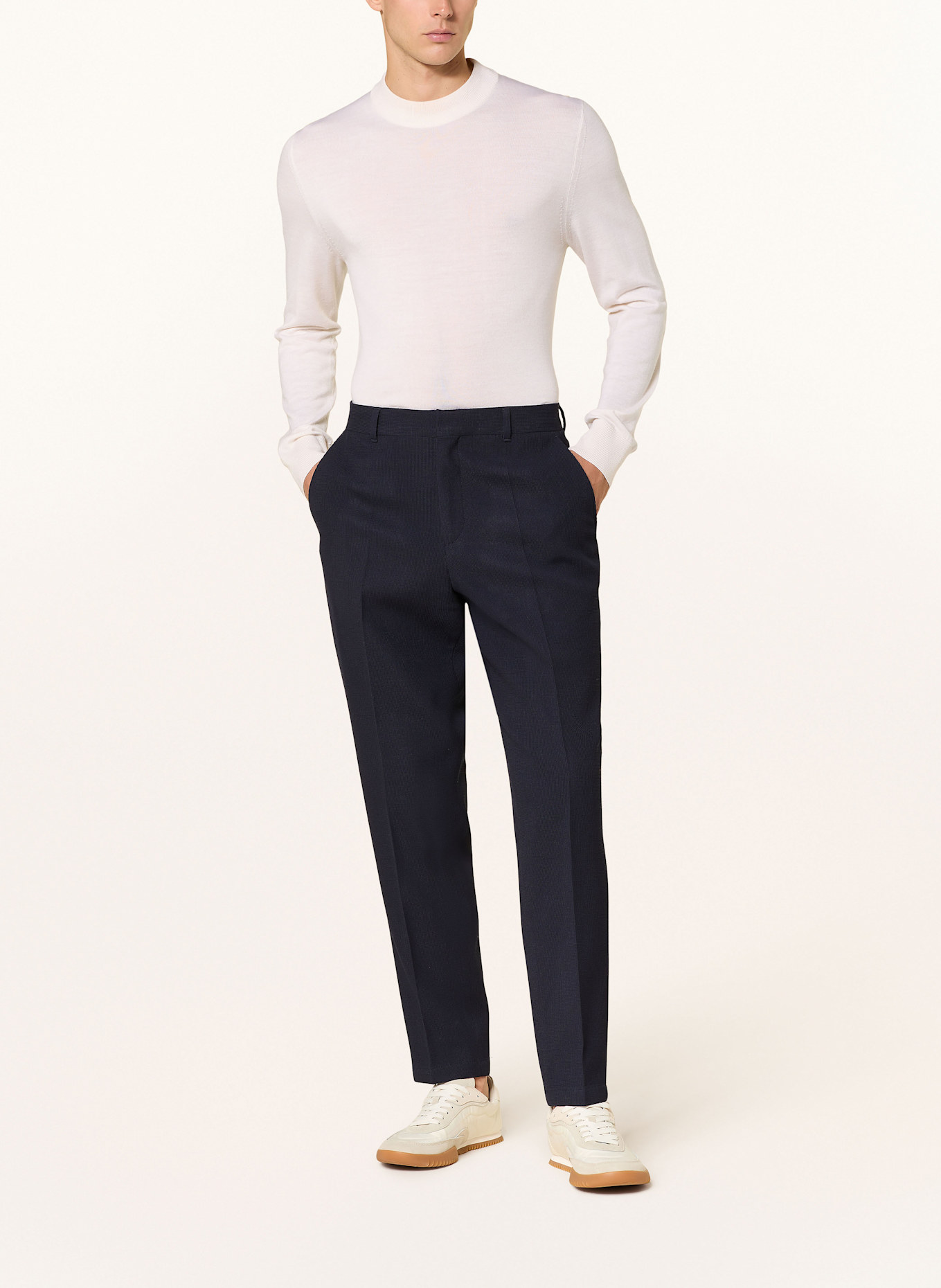 BOSS Anzugshose PERIN Tapered Fit: DUNKELBLAU