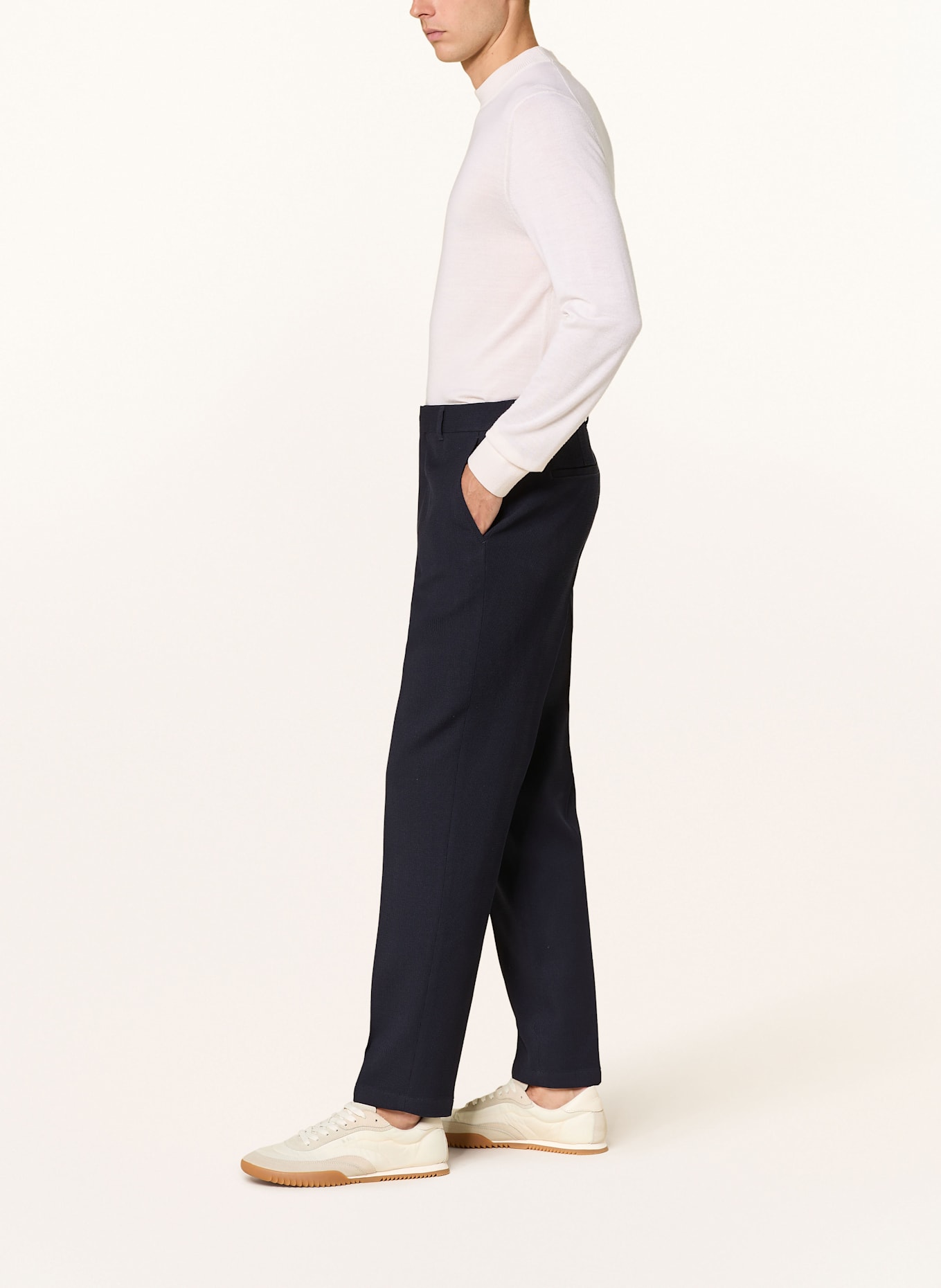 BOSS Anzugshose PERIN Tapered Fit: DUNKELBLAU