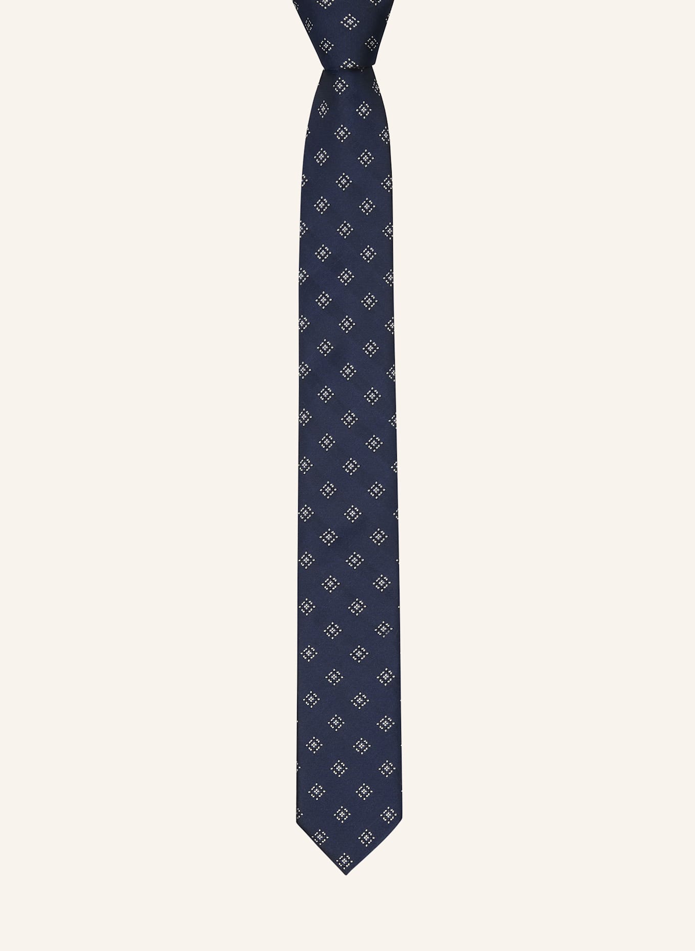 BOSS Krawatte H-TIE: DUNKELBLAU/ SILBER