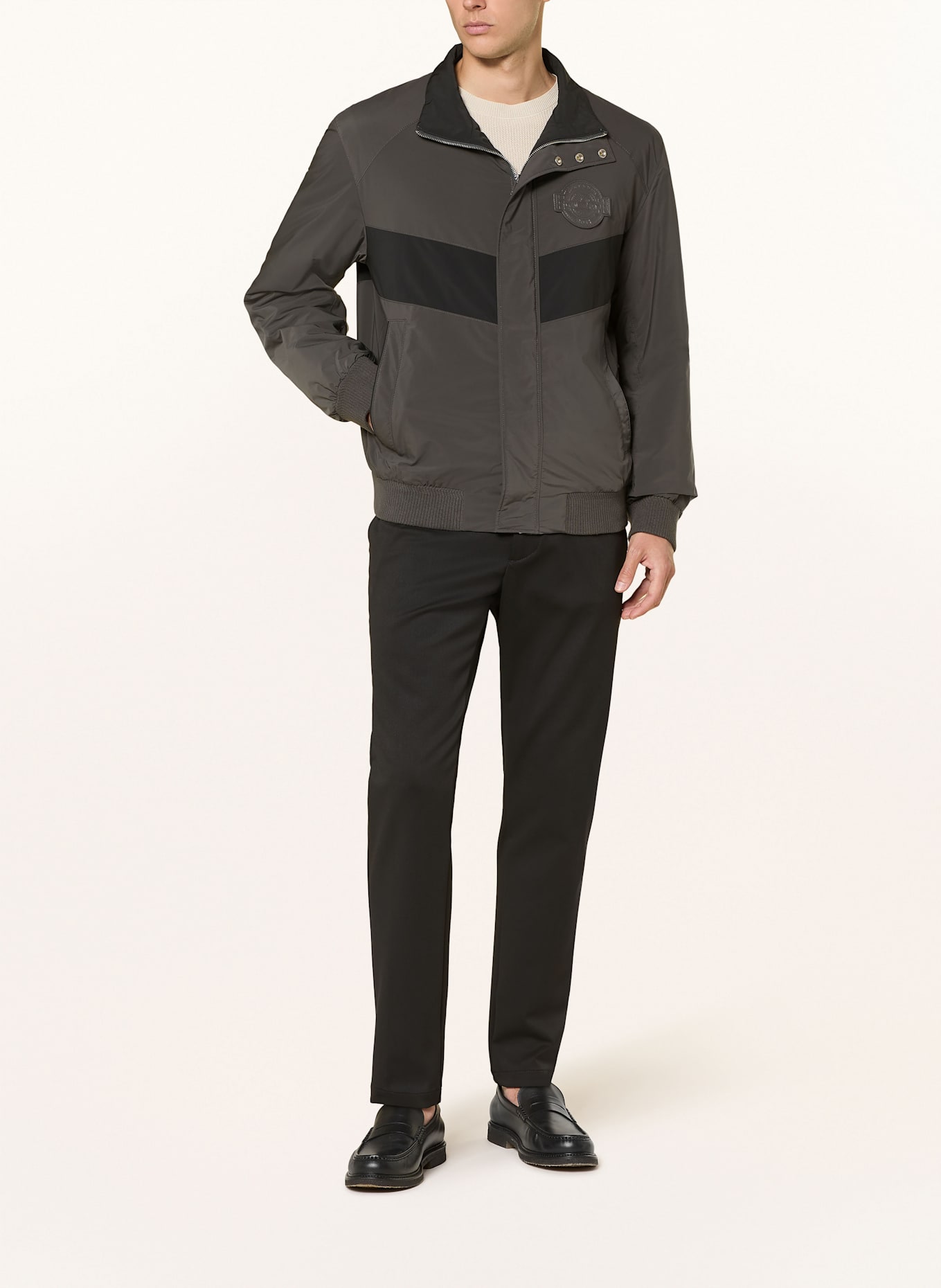 BOSS Jacke CONDO: GRAU/ SCHWARZ