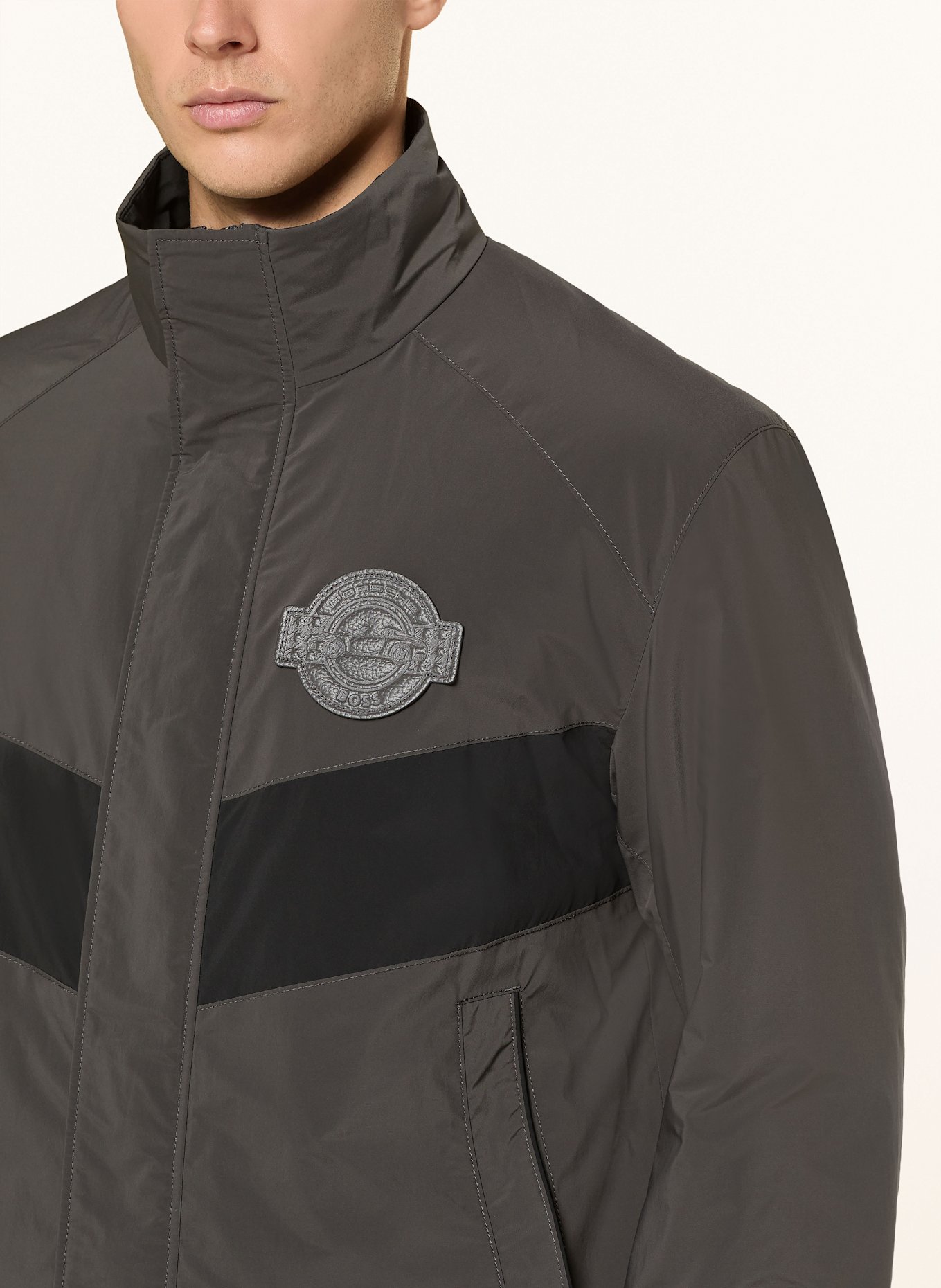 BOSS Jacke CONDO: GRAU/ SCHWARZ