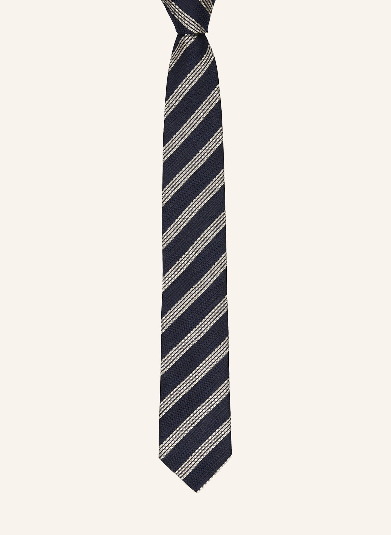 BOSS Krawatte H-TIE: DUNKELBLAU/ SILBER