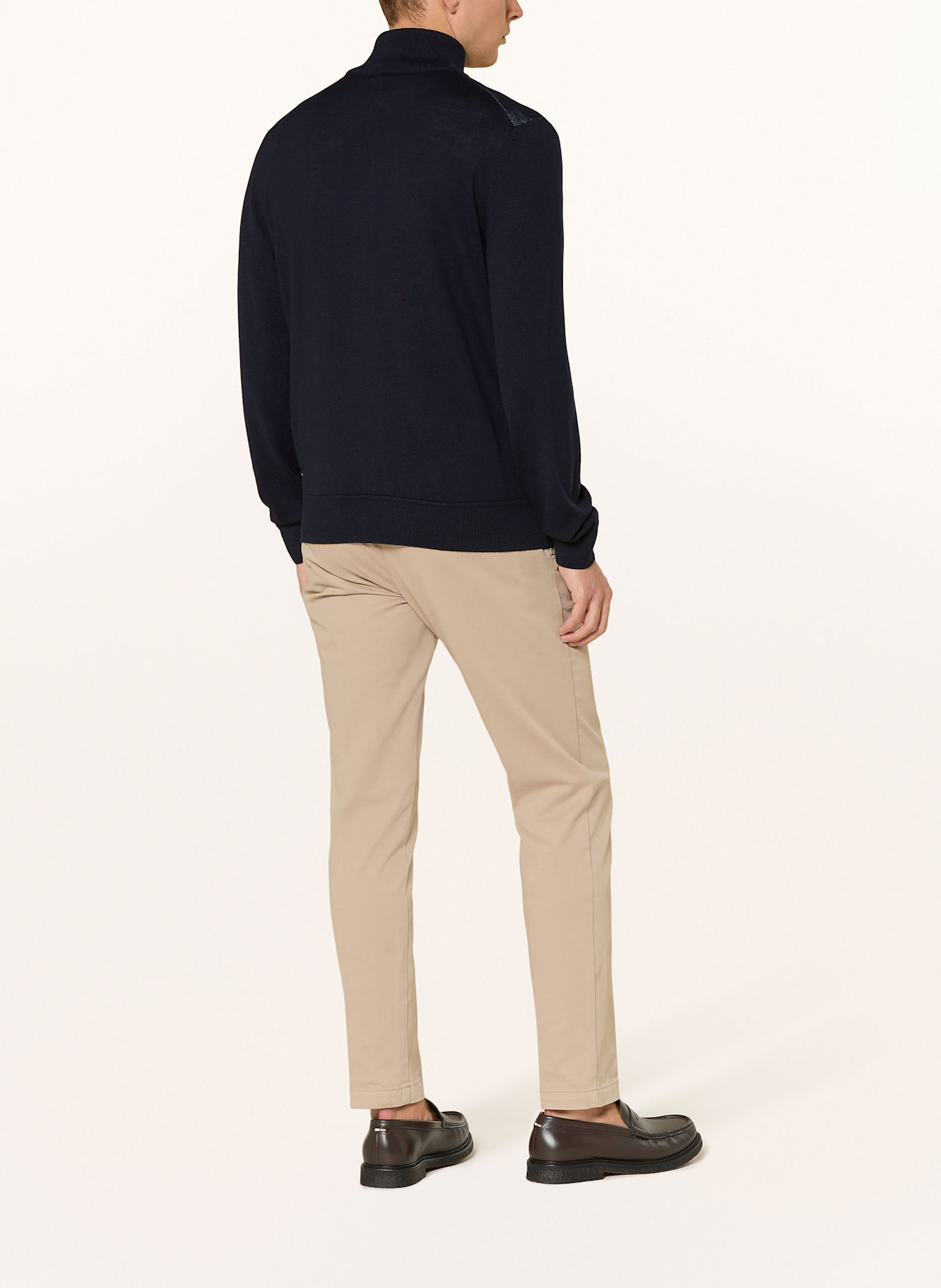 BOSS Strickjacke IALLRIONE: DUNKELBLAU