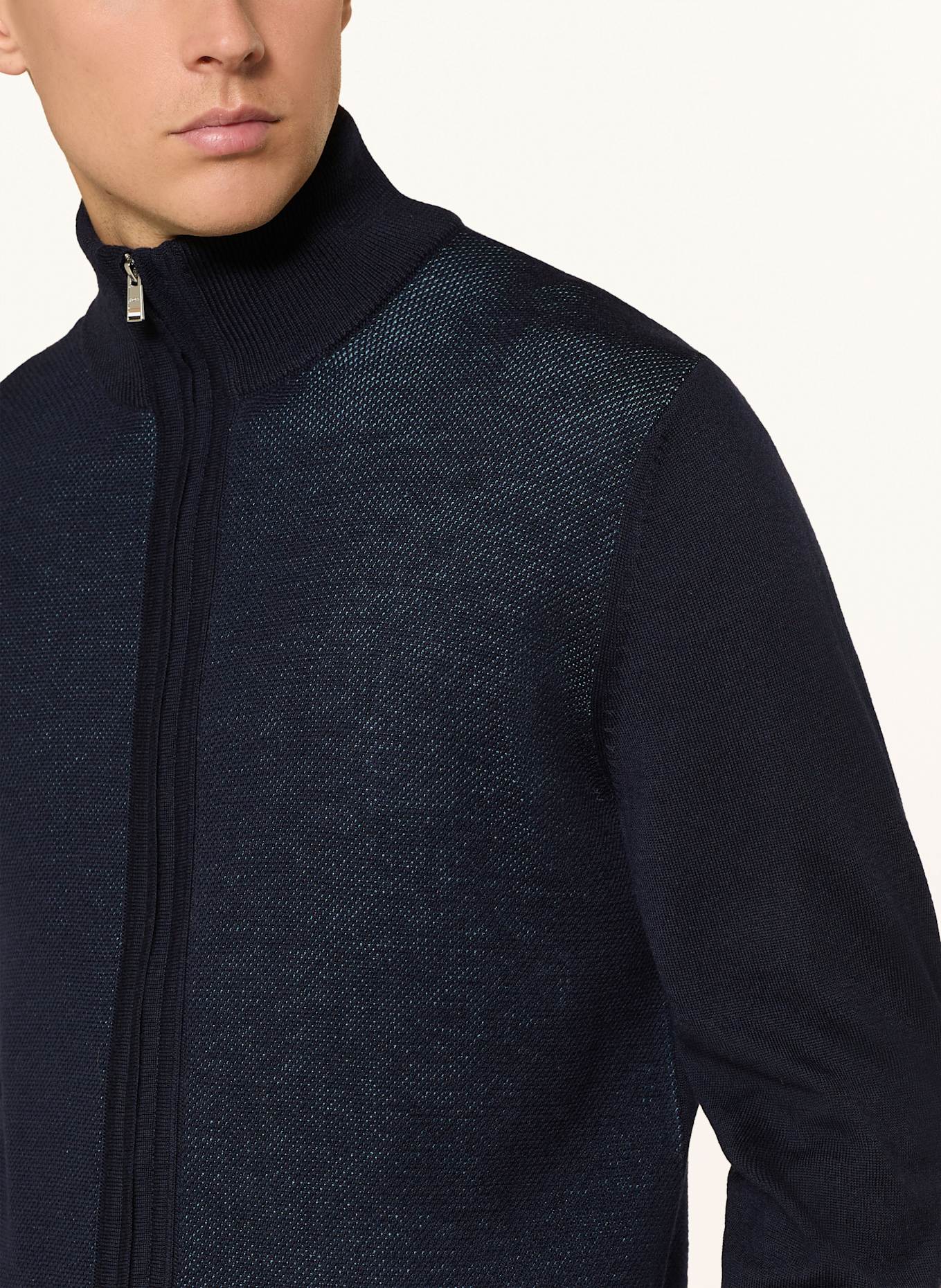 BOSS Strickjacke IALLRIONE: DUNKELBLAU