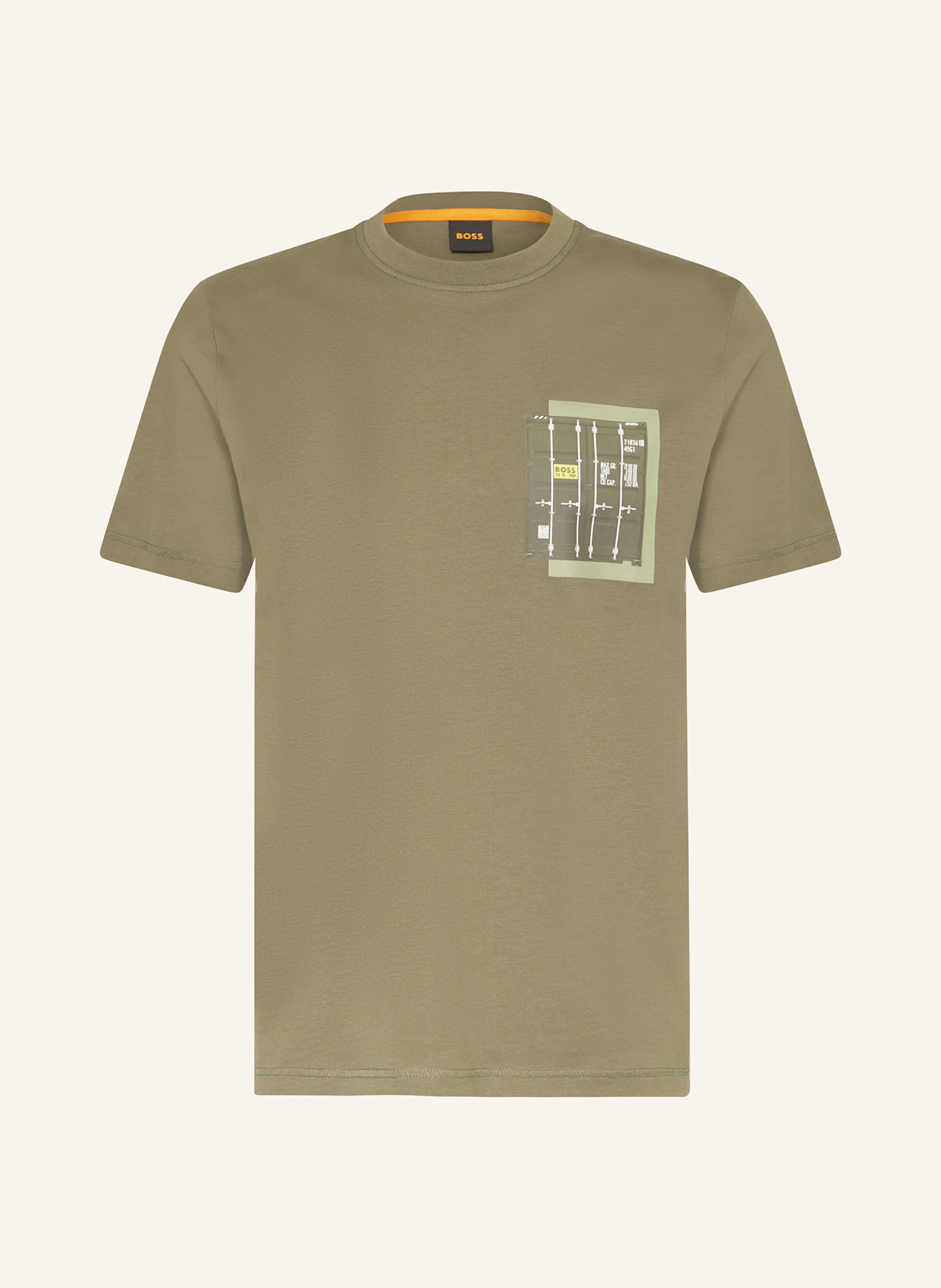 BOSS T-Shirt TE_CONTAINER: GRÜN