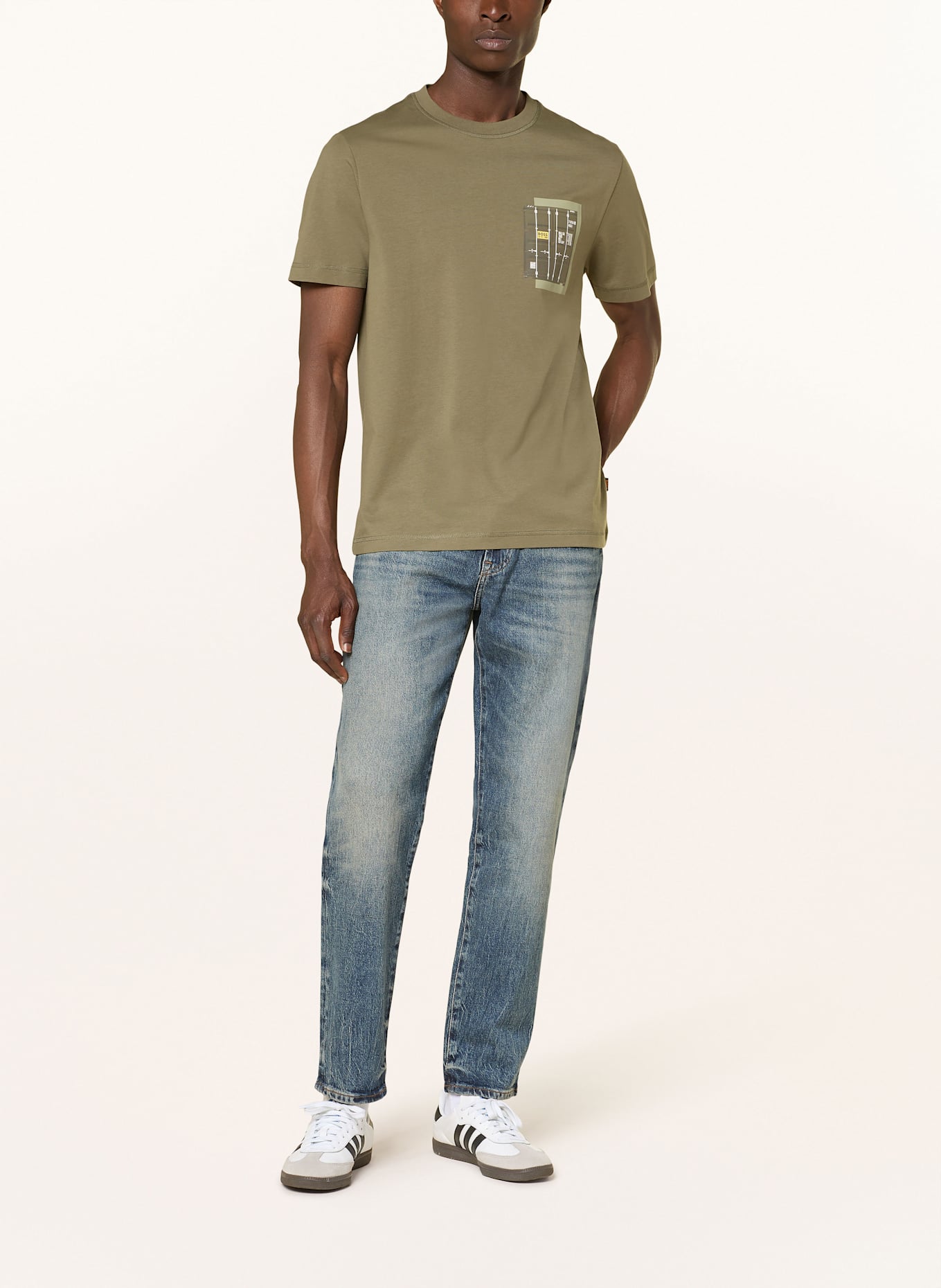 BOSS T-Shirt TE_CONTAINER: GRÜN