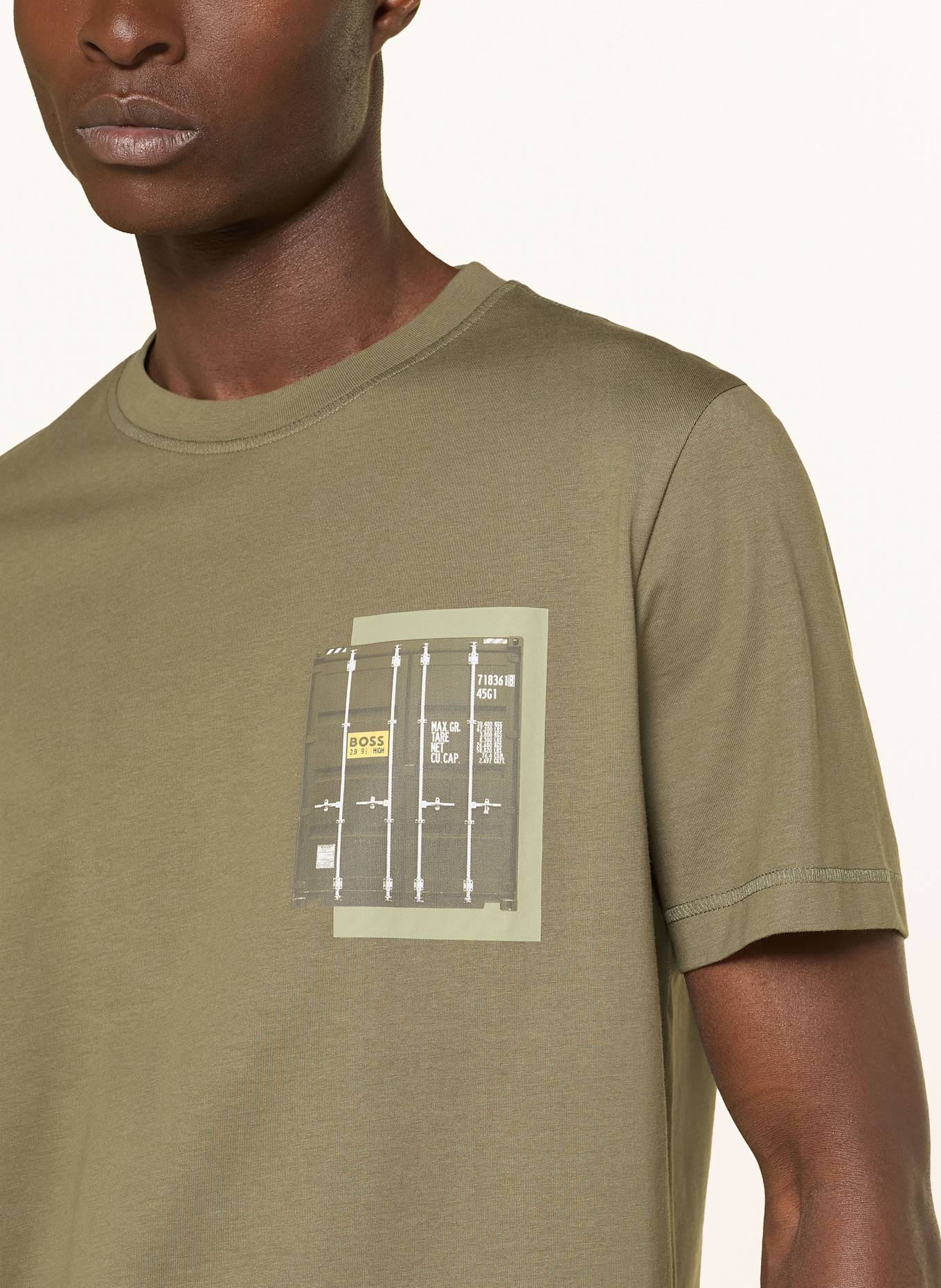 BOSS T-Shirt TE_CONTAINER: GRÜN