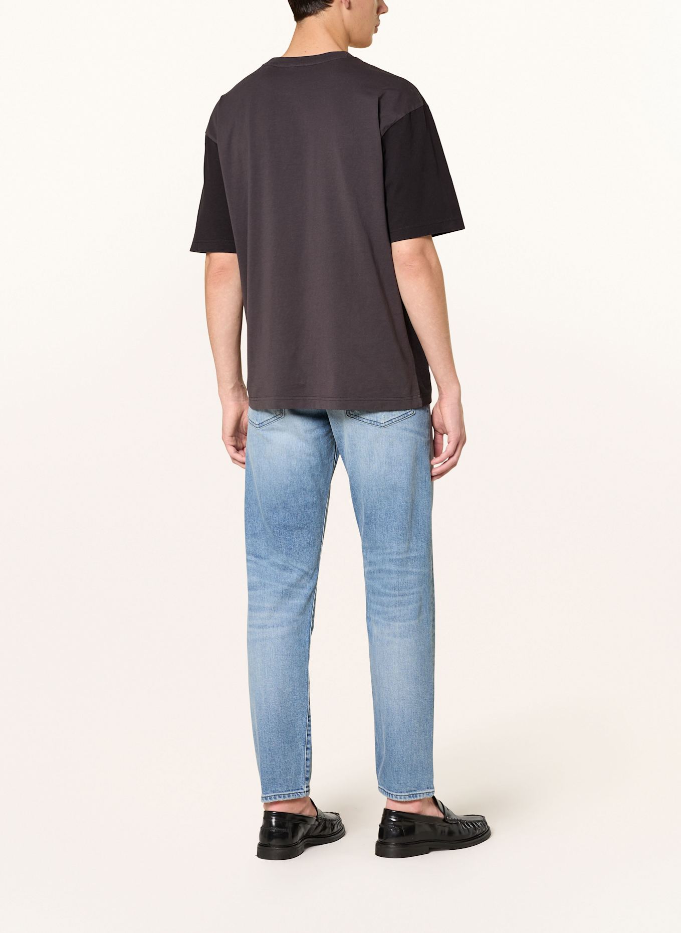 BOSS Jeans ONYX SELVEEDGE Slim Tapered Fit: 440 TURQUOISE/AQUA