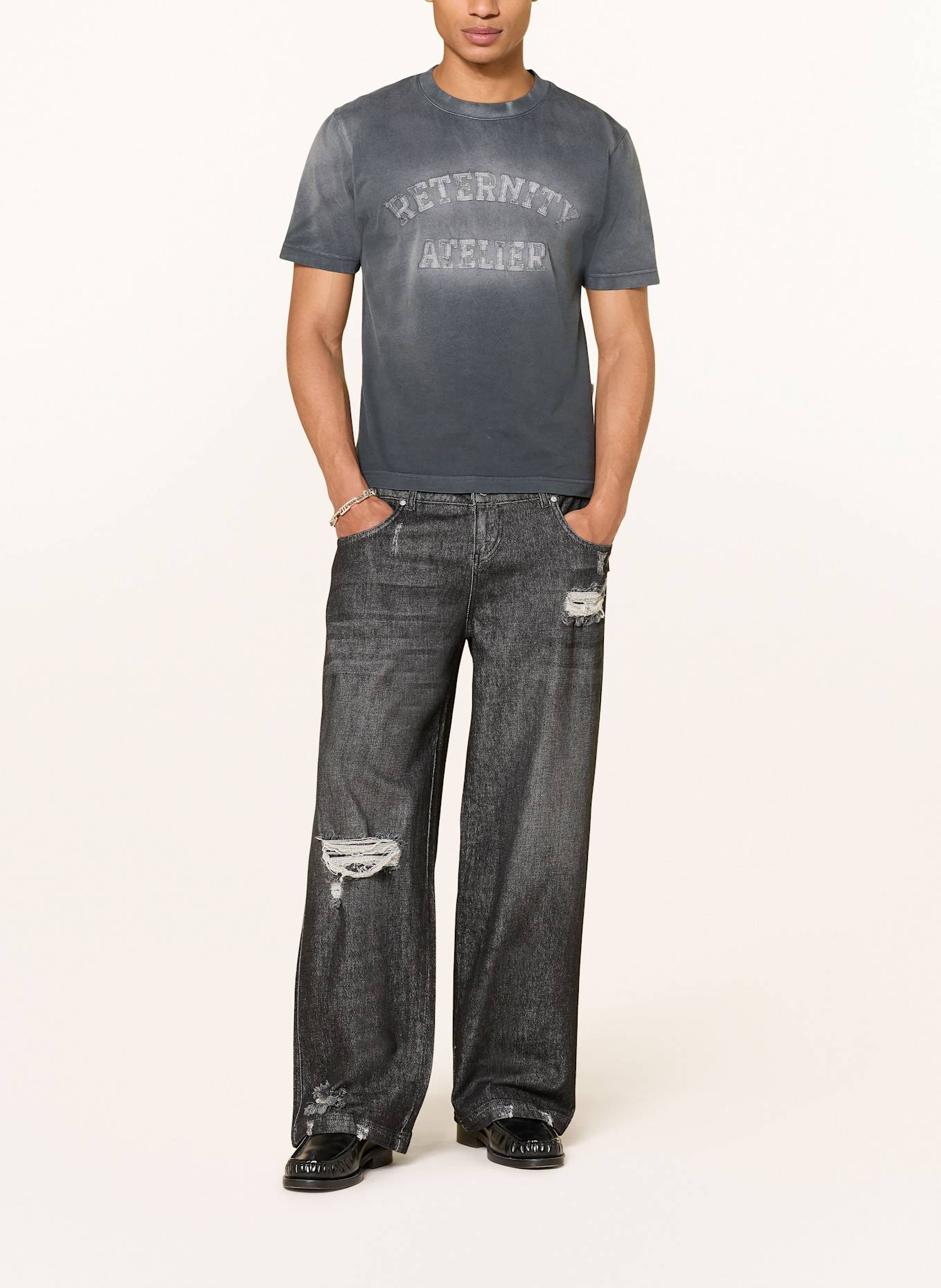 RETERNITY Tričko ÉVÉNIE: TMAVĚ ŠEDÁ