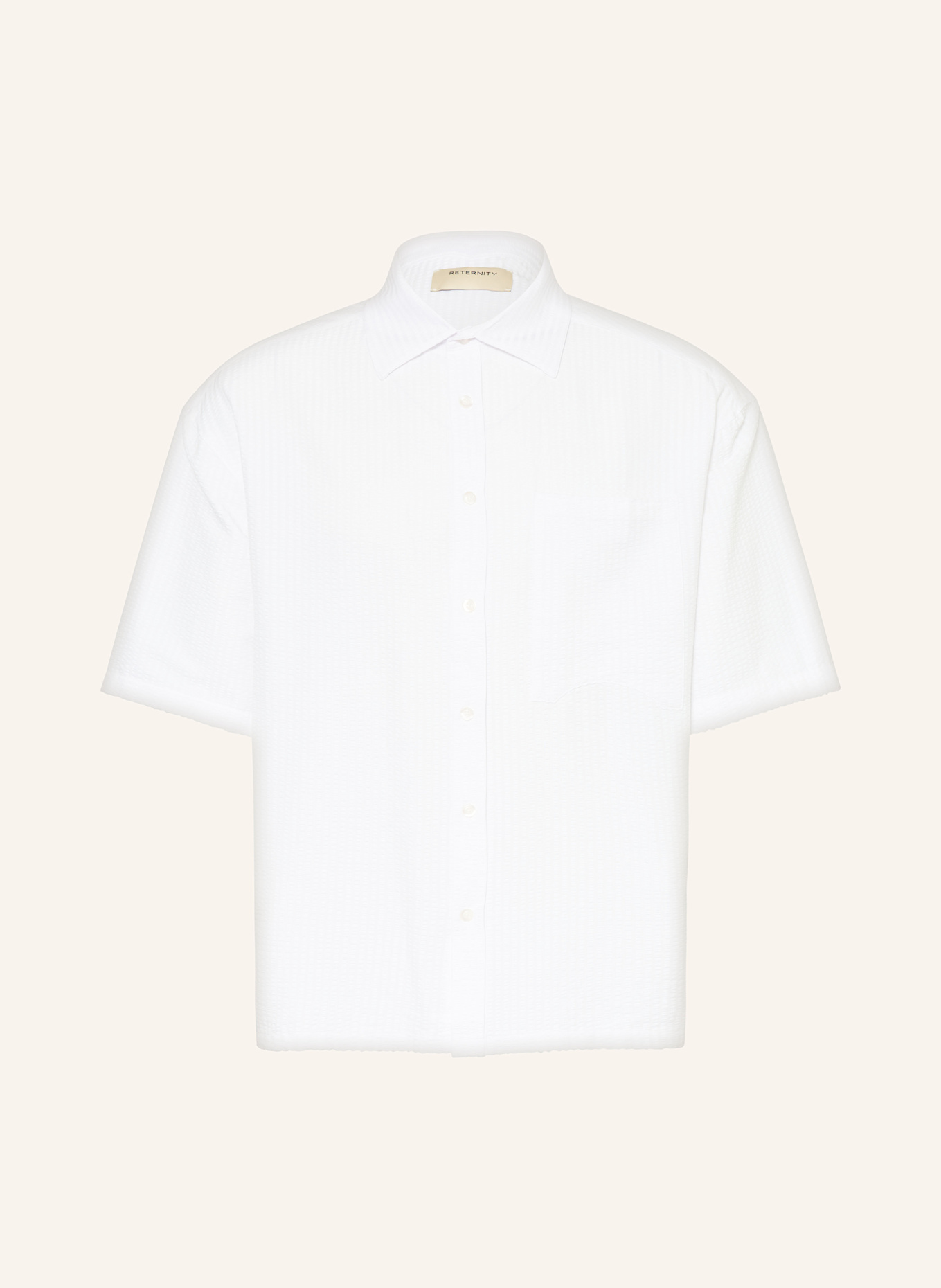 RETERNITY Kurzarm-Hemd ÉCLUX Comfort Fit: WEISS