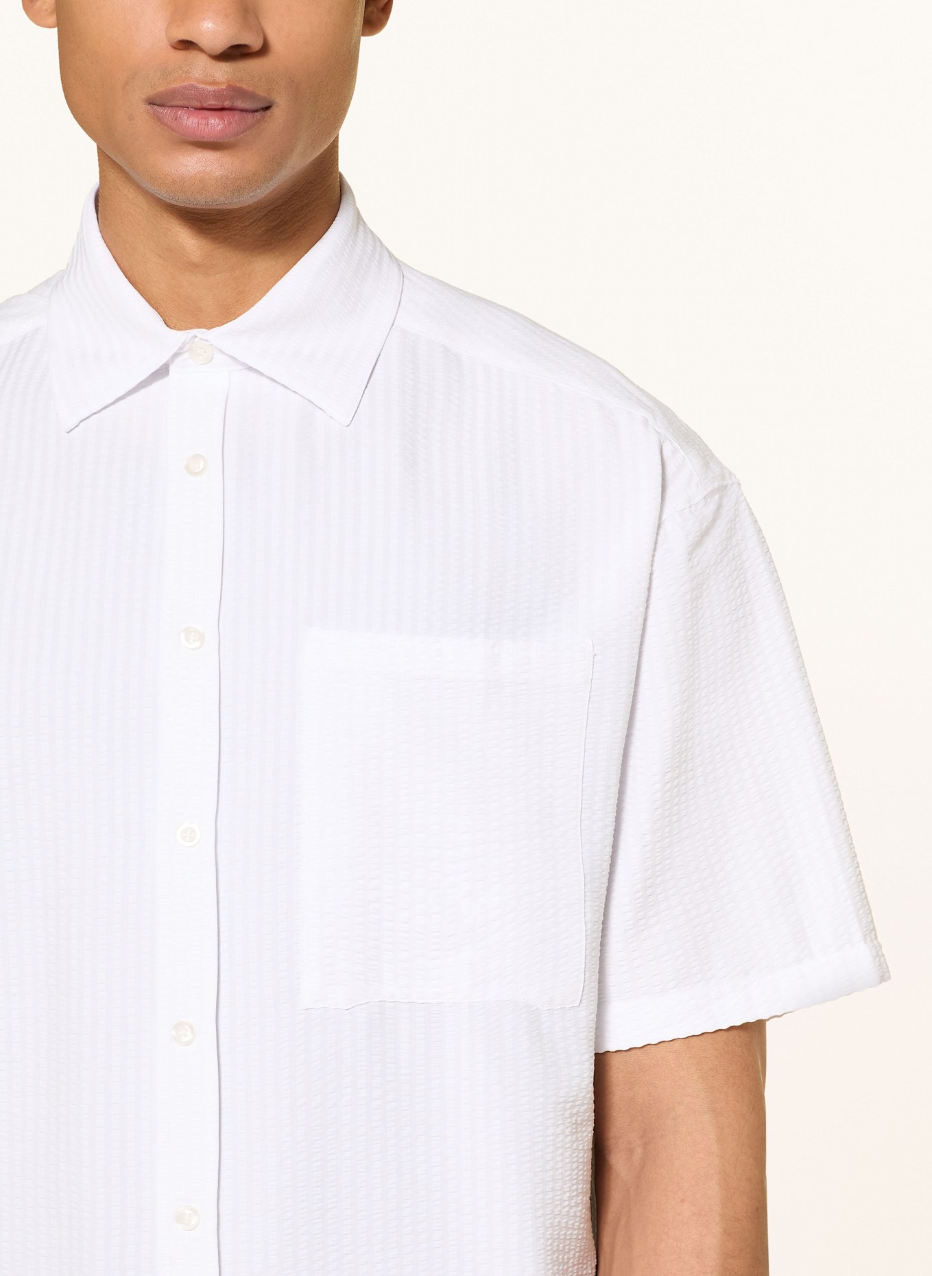 RETERNITY Kurzarm-Hemd ÉCLUX Comfort Fit: WEISS