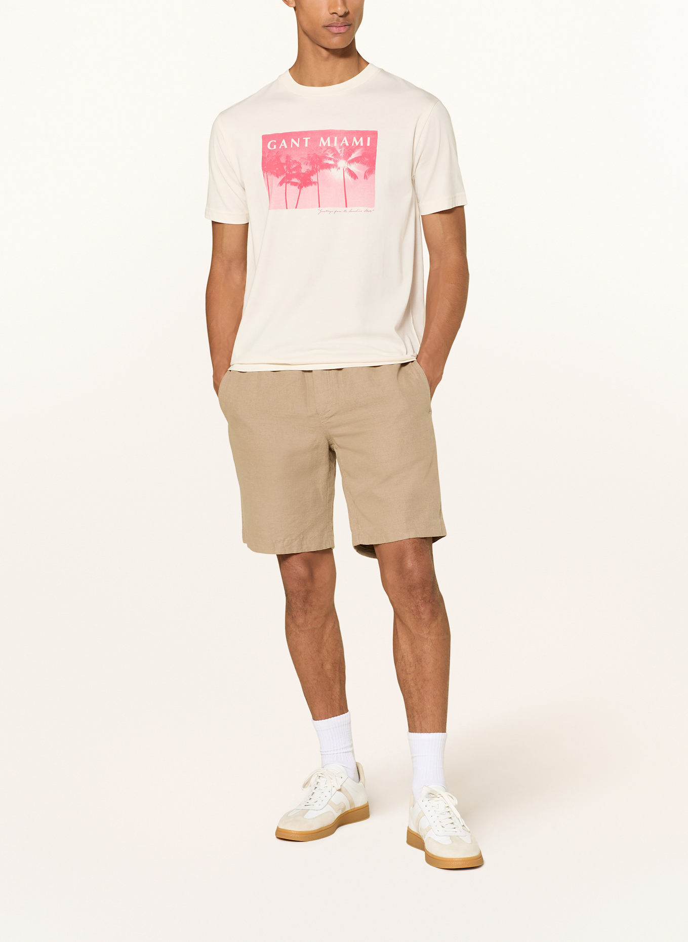 GANT T-Shirt: CREME