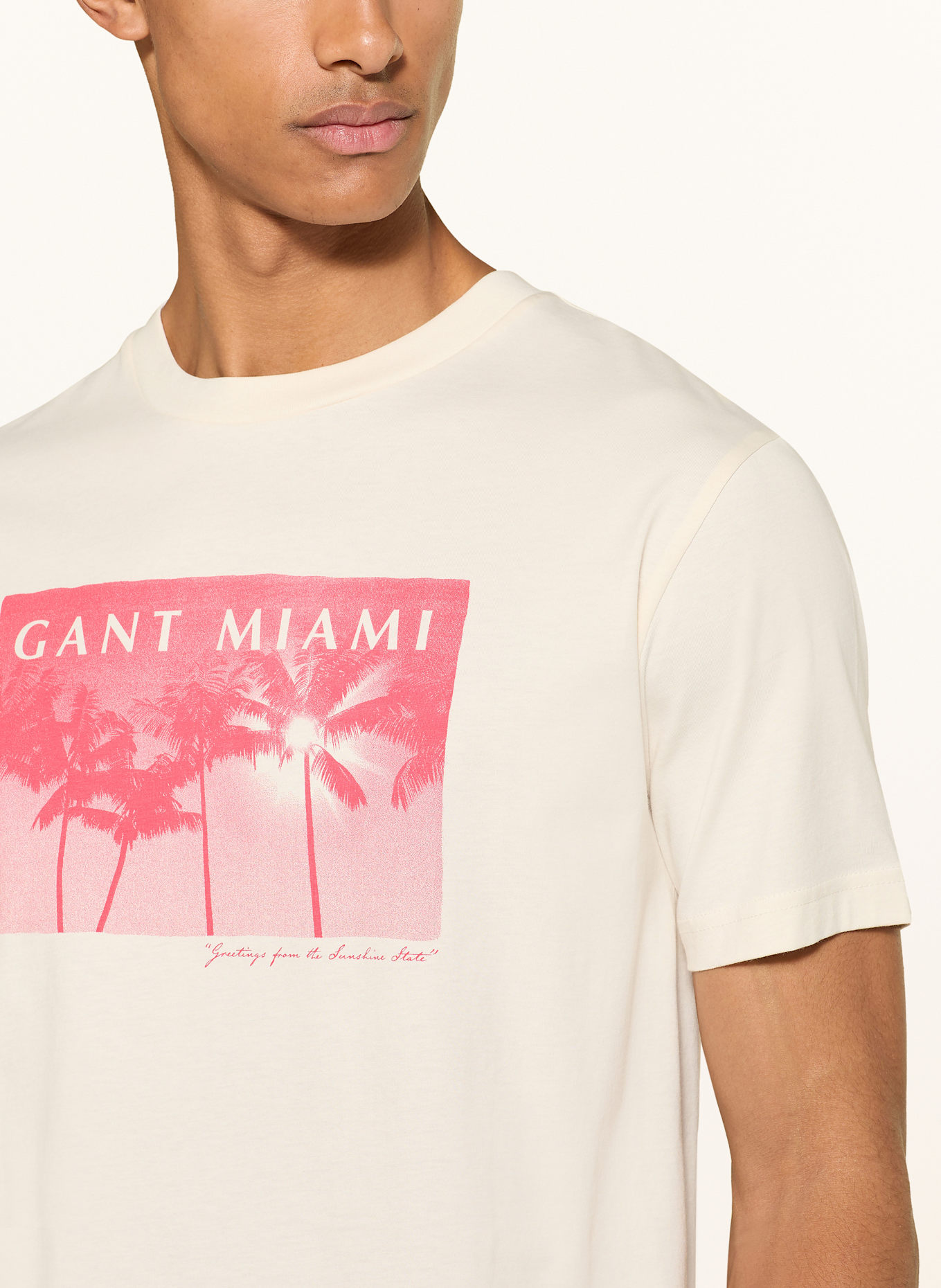 GANT T-Shirt: CREME