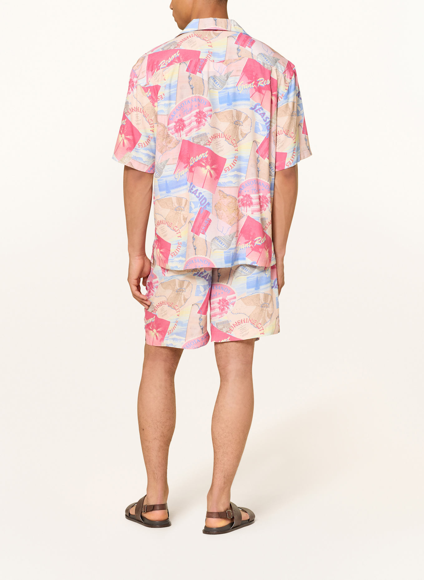 GANT Resorthemd Comfort Fit: BLAU/ ROT/ GELB