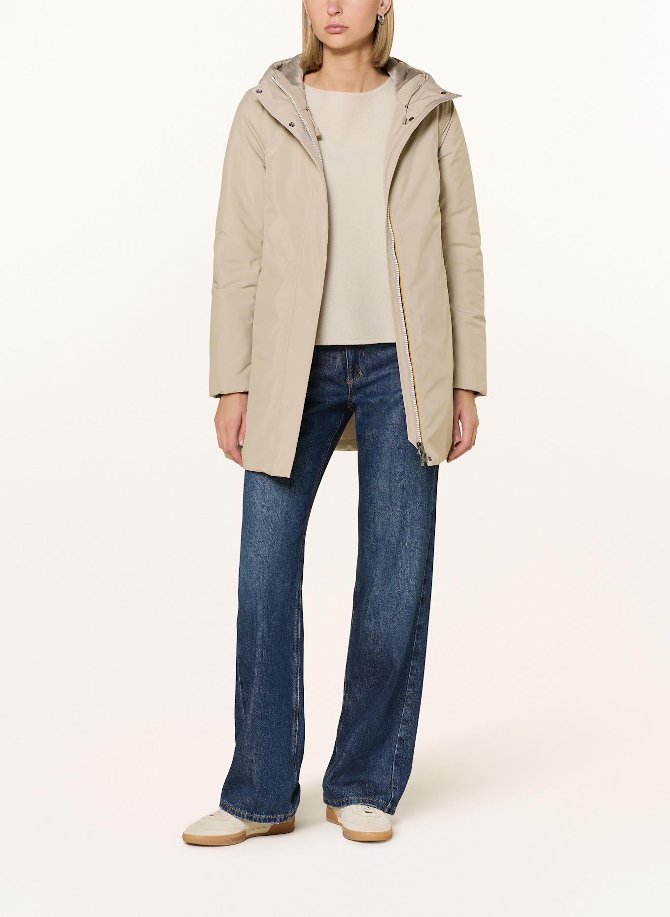 K-WAY Parka SOPHIE: BEIGE