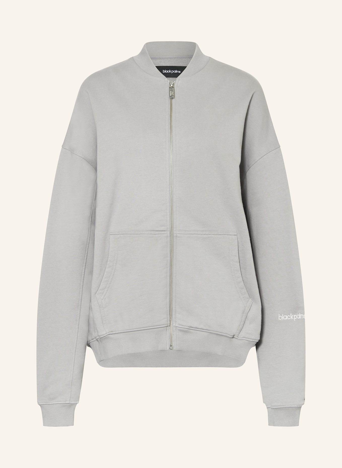 black palms Oversized sweat jacket HONEY 1.0: GRAY
