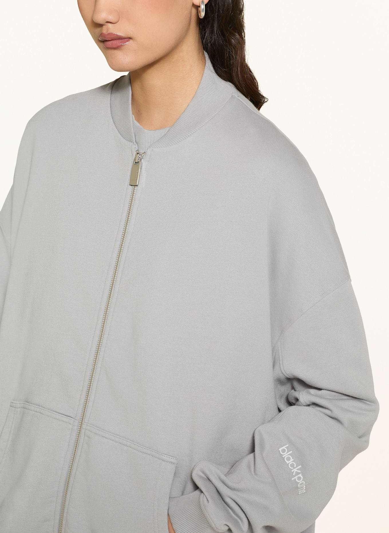 black palms Oversized sweat jacket HONEY 1.0: GRAY