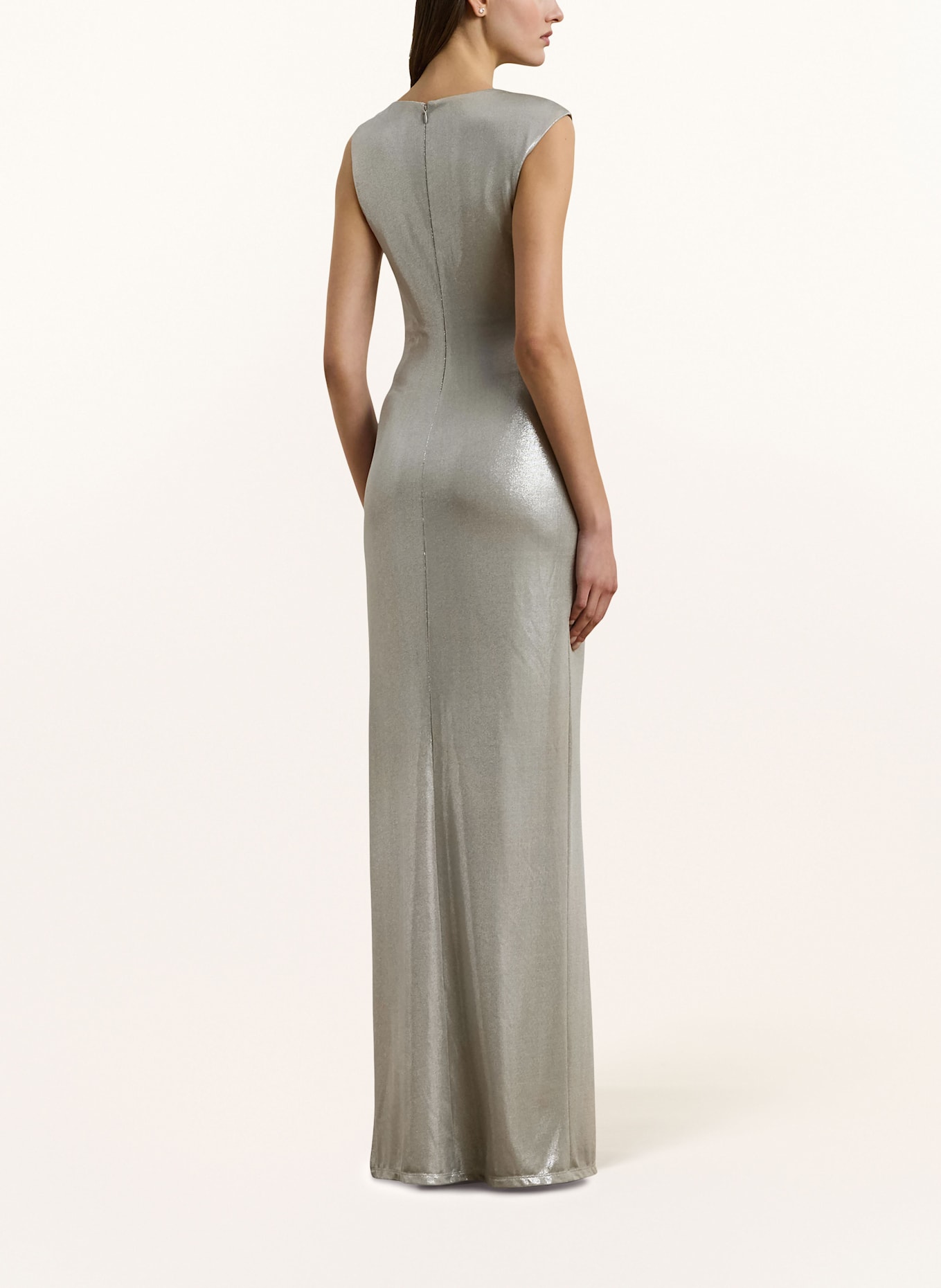 LAUREN RALPH LAUREN Abendkleid: SILBER