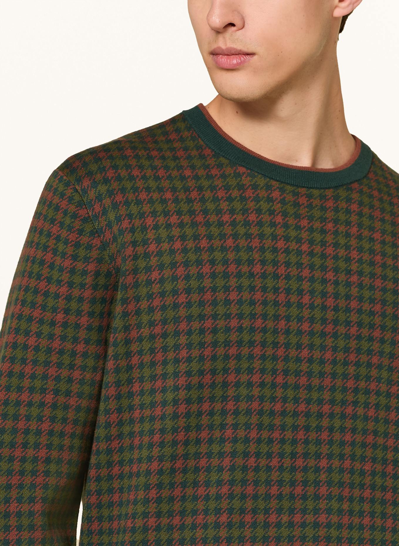 GANT Pullover: DUNKELGRÜN / GRÜN / LACHS