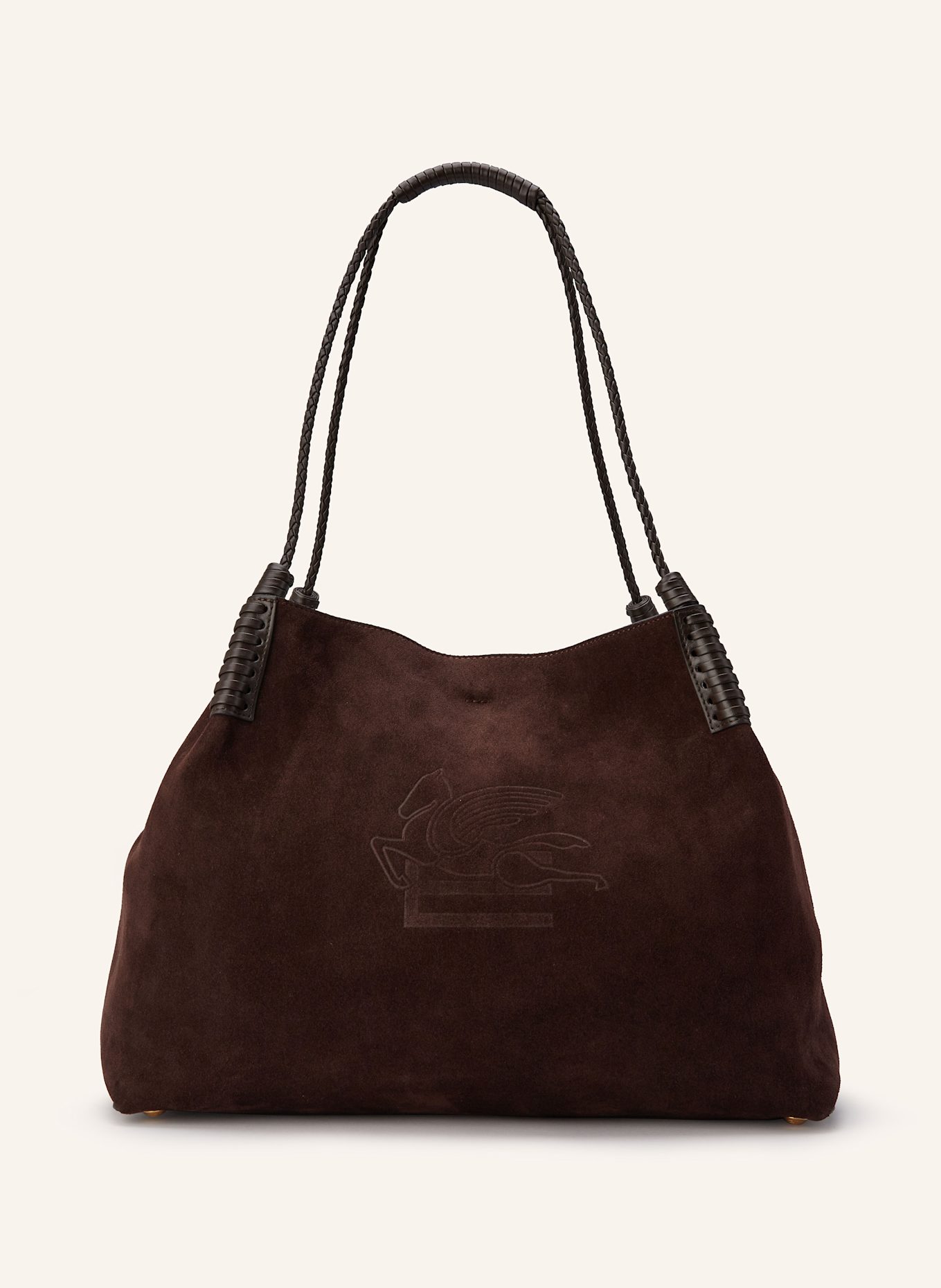 ETRO Schultertasche LIBRA mit Pouch: DUNKELBRAUN