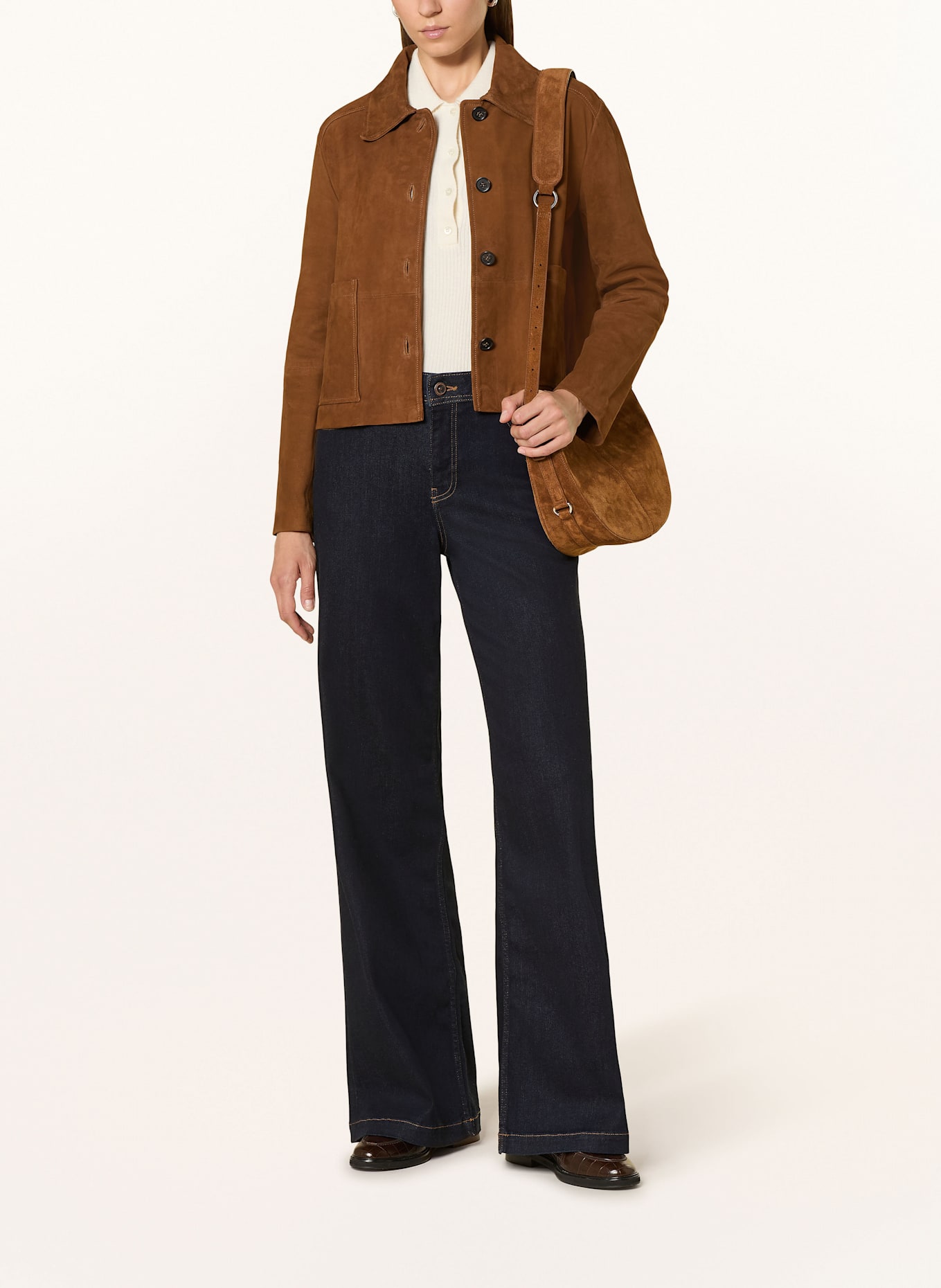 darling harbour Lederjacke: COGNAC