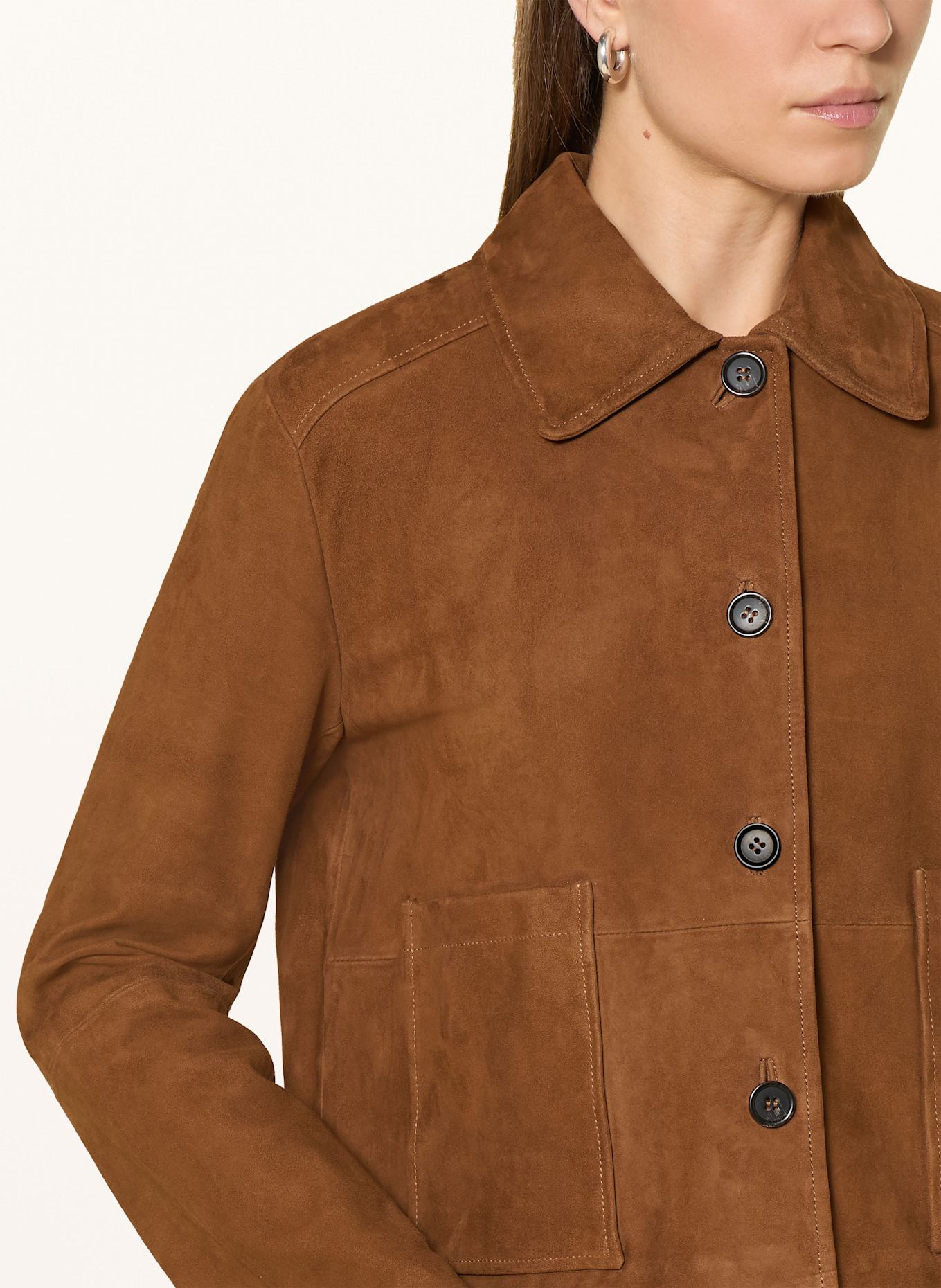 darling harbour Lederjacke: COGNAC