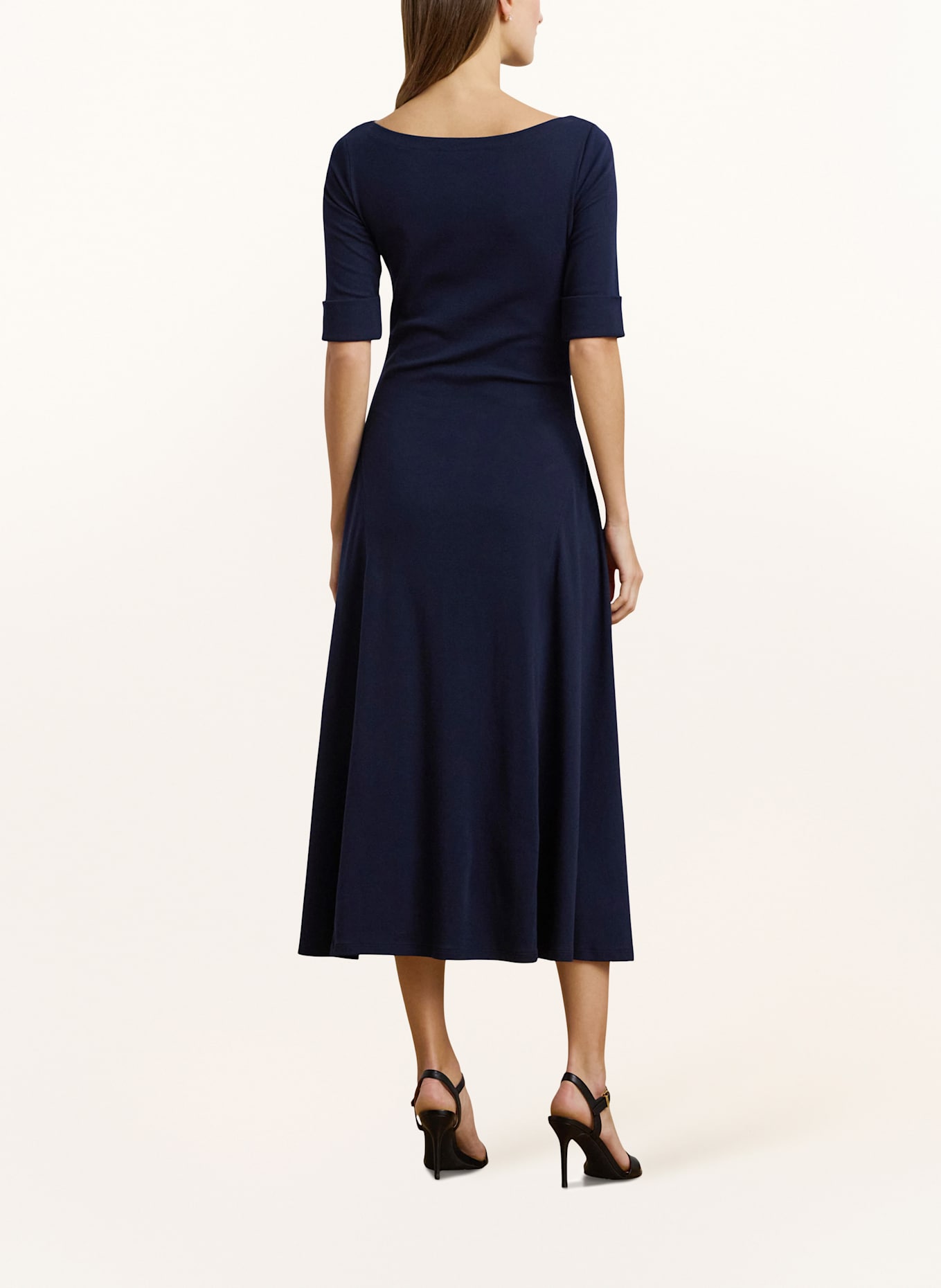 LAUREN RALPH LAUREN Jerseykleid: DUNKELBLAU