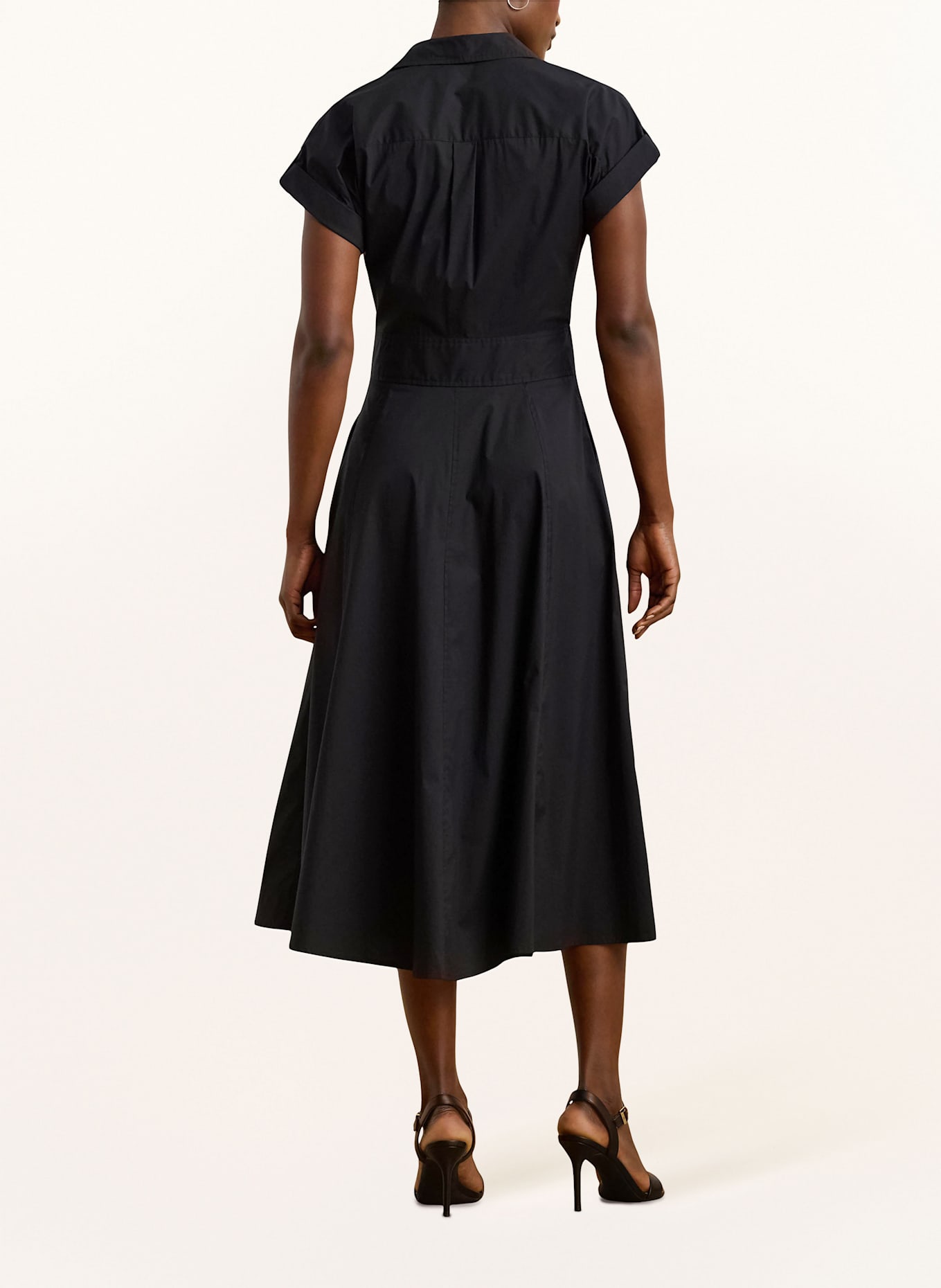 LAUREN RALPH LAUREN Hemdblusenkleid: SCHWARZ