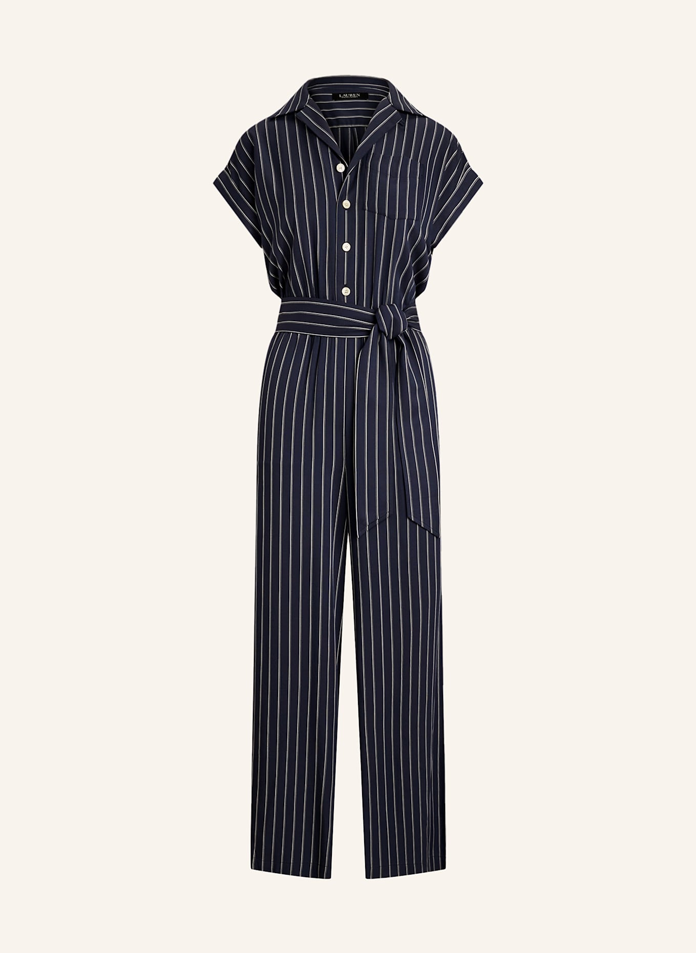 LAUREN RALPH LAUREN Overal: TMAVĚ MODRÁ/ BÍLÁ