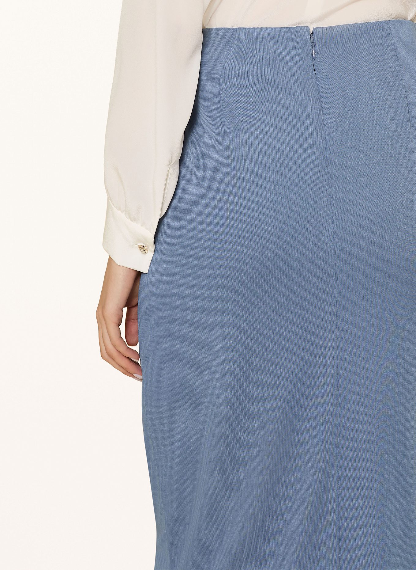 LAUREN RALPH LAUREN Rock in Wickeloptik: BLAU