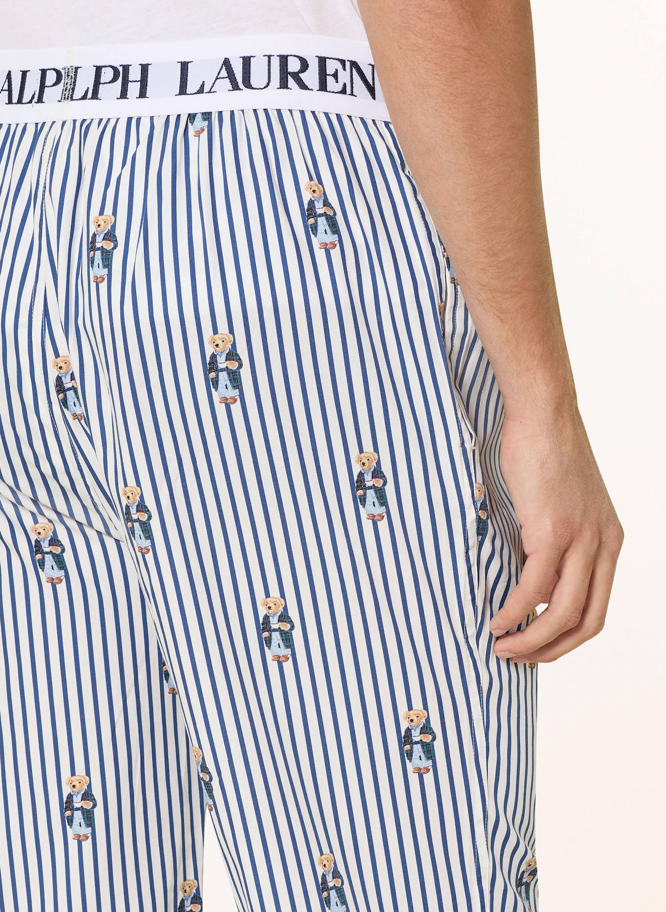 POLO RALPH LAUREN Spodnie od piżamy: BIAŁY / GRANATOWY / JASNONIEBIESKI