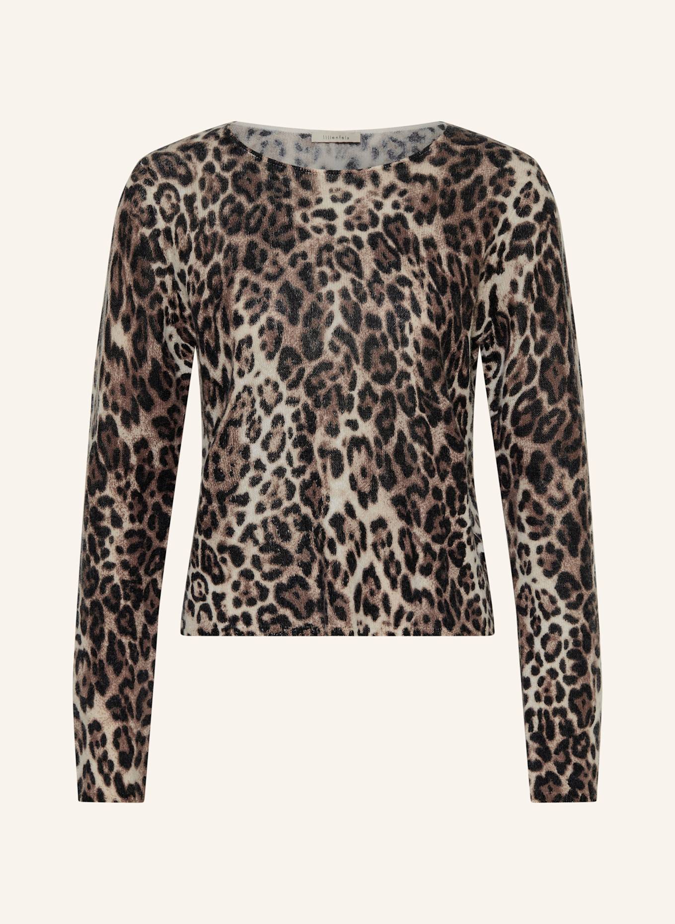 lilienfels Pullover mit Cashmere: BRAUN / SCHWARZ / CREME