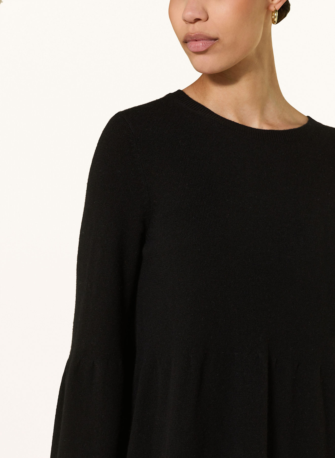 lilienfels Strickkleid mit Cashmere: SCHWARZ