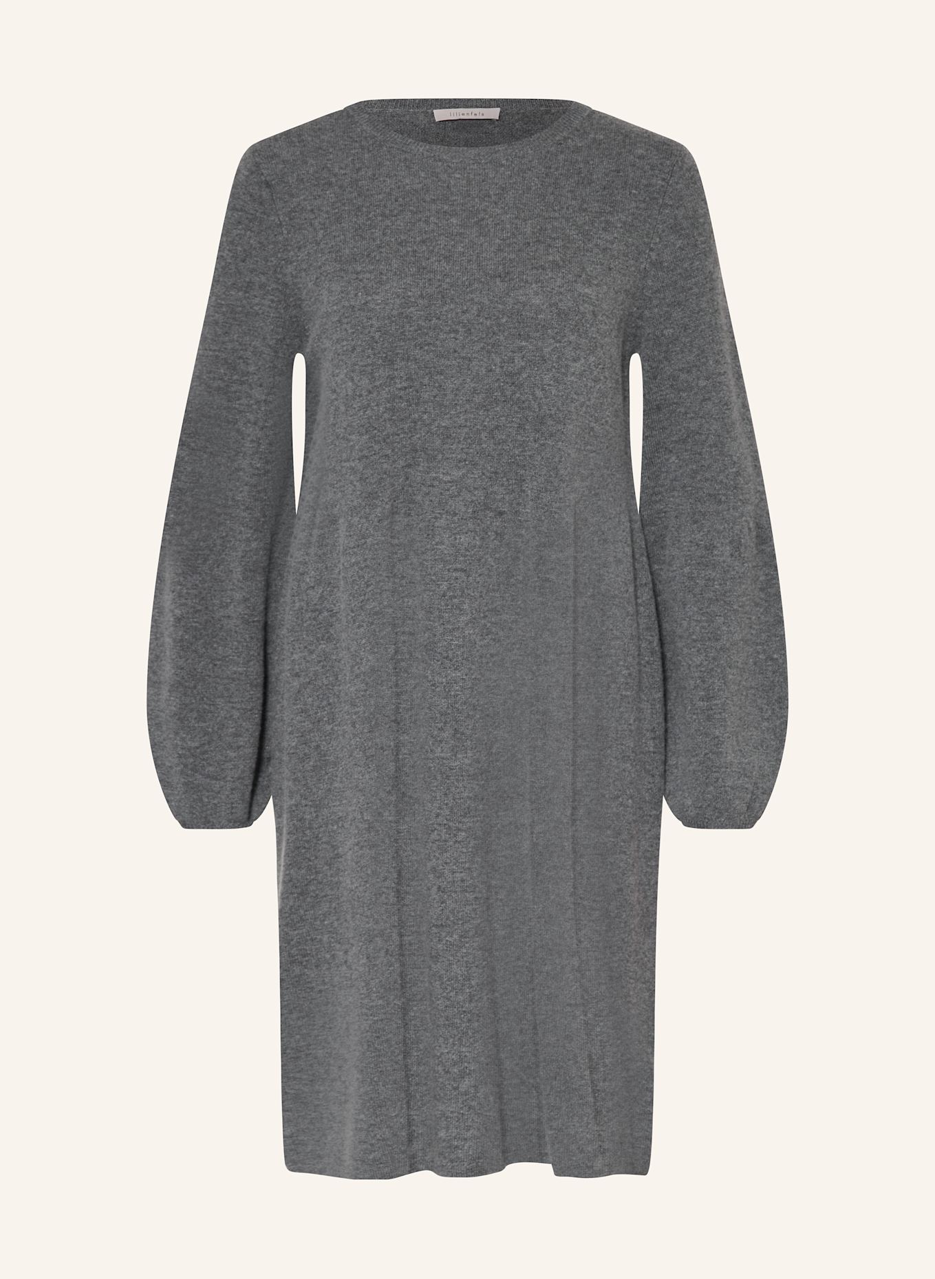 lilienfels Strickkleid mit Cashmere: DUNKELGRAU
