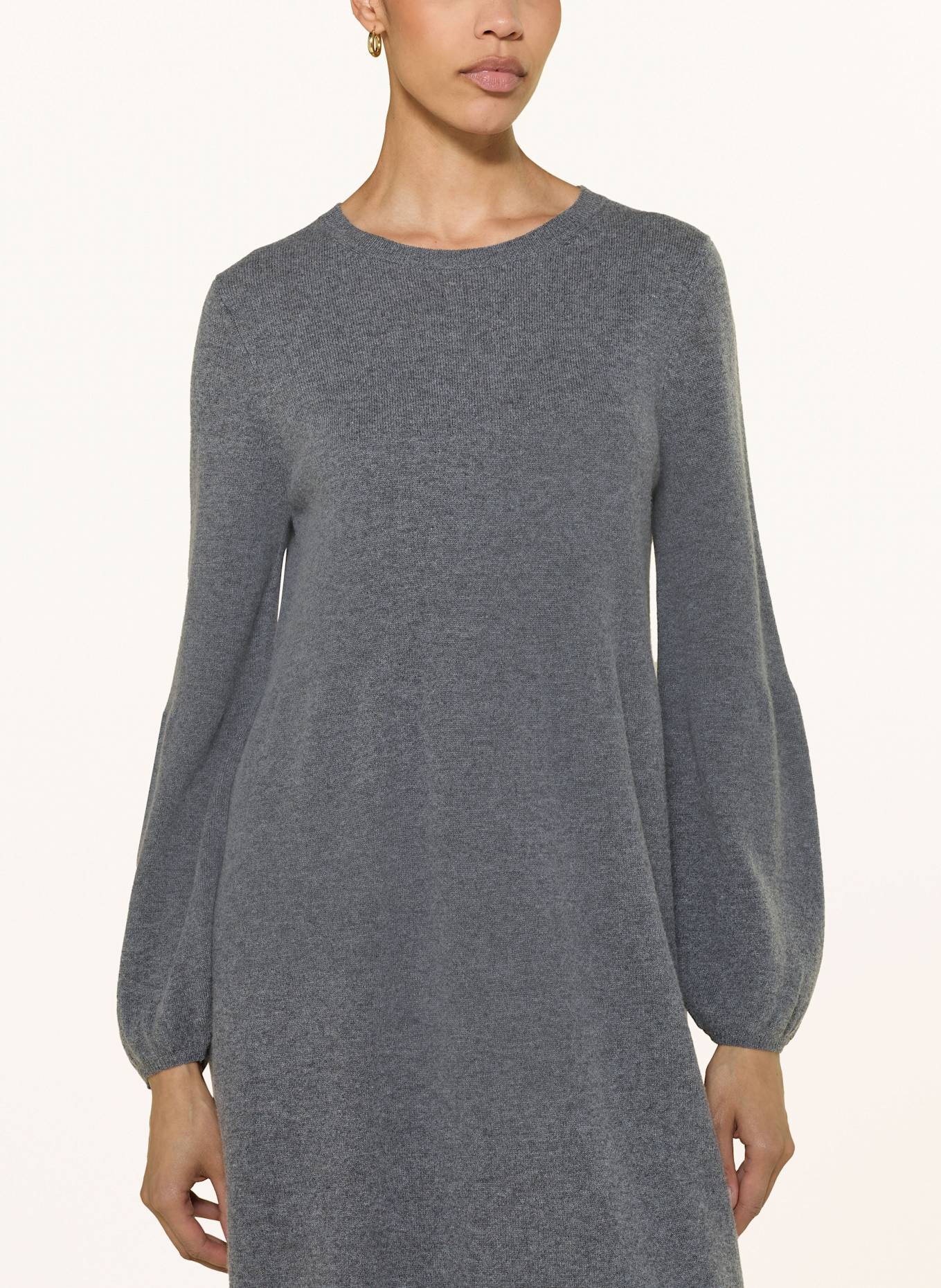 lilienfels Strickkleid mit Cashmere: DUNKELGRAU