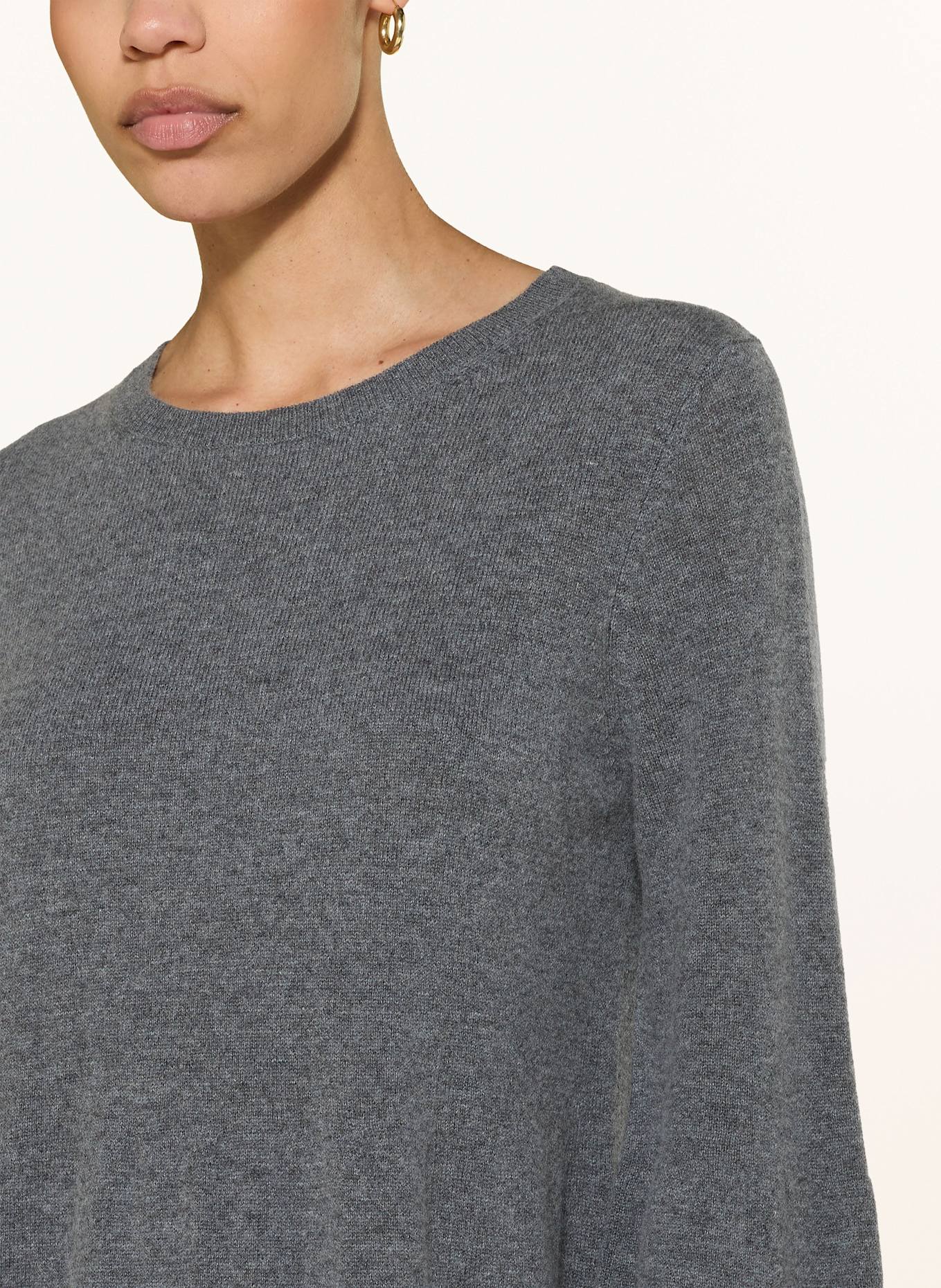 lilienfels Strickkleid mit Cashmere: DUNKELGRAU