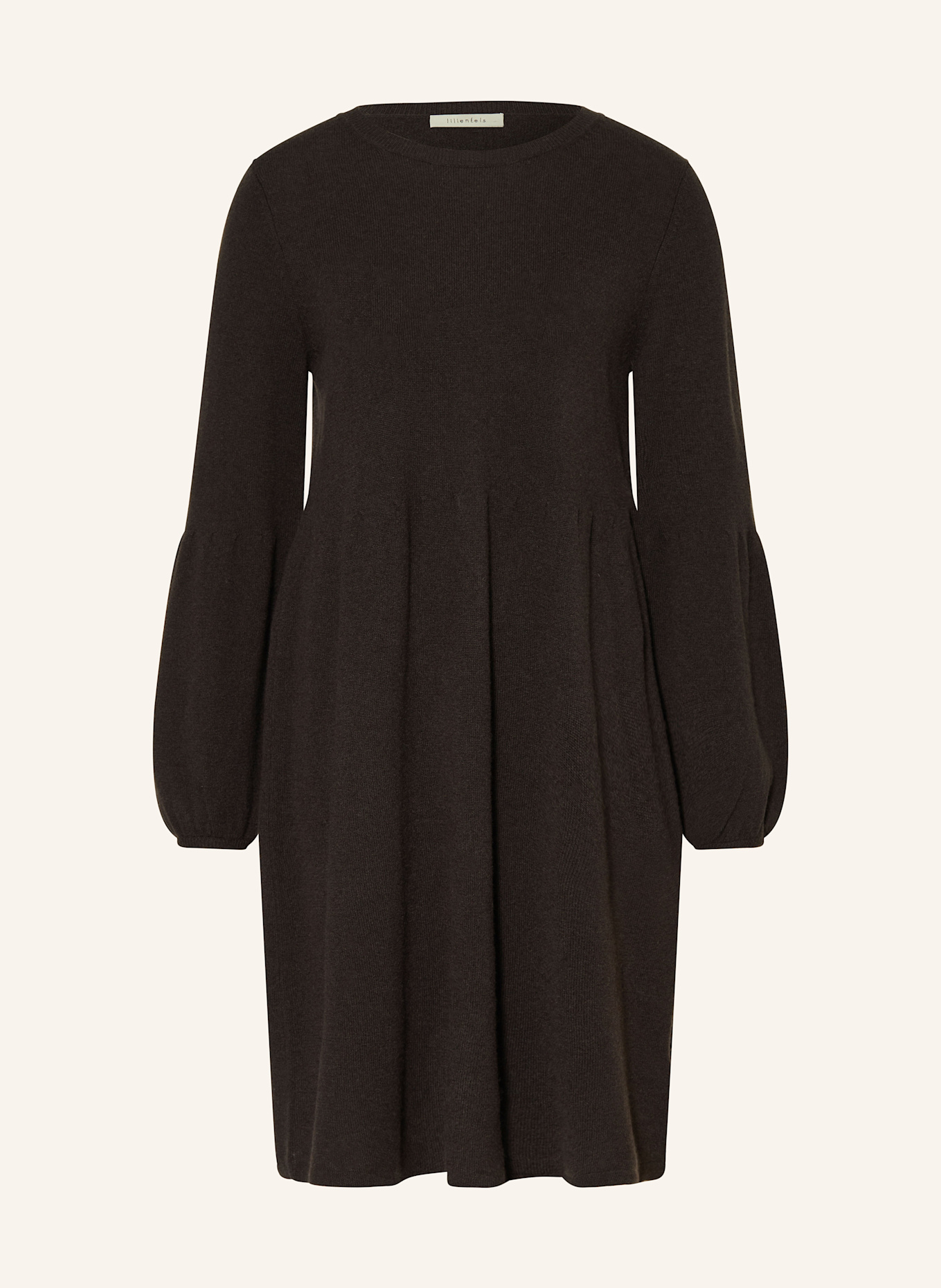 lilienfels Strickkleid mit Cashmere: DUNKELBRAUN