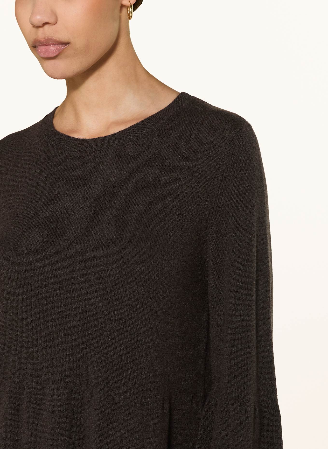 lilienfels Strickkleid mit Cashmere: DUNKELBRAUN