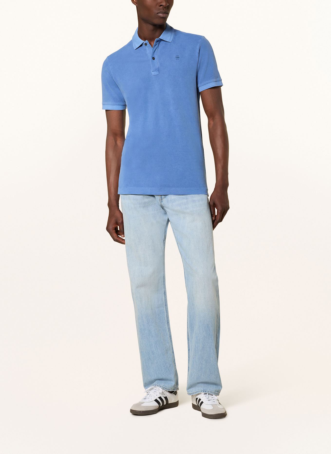 G-Star Piqué-Poloshirt Slim Fit: BLAU