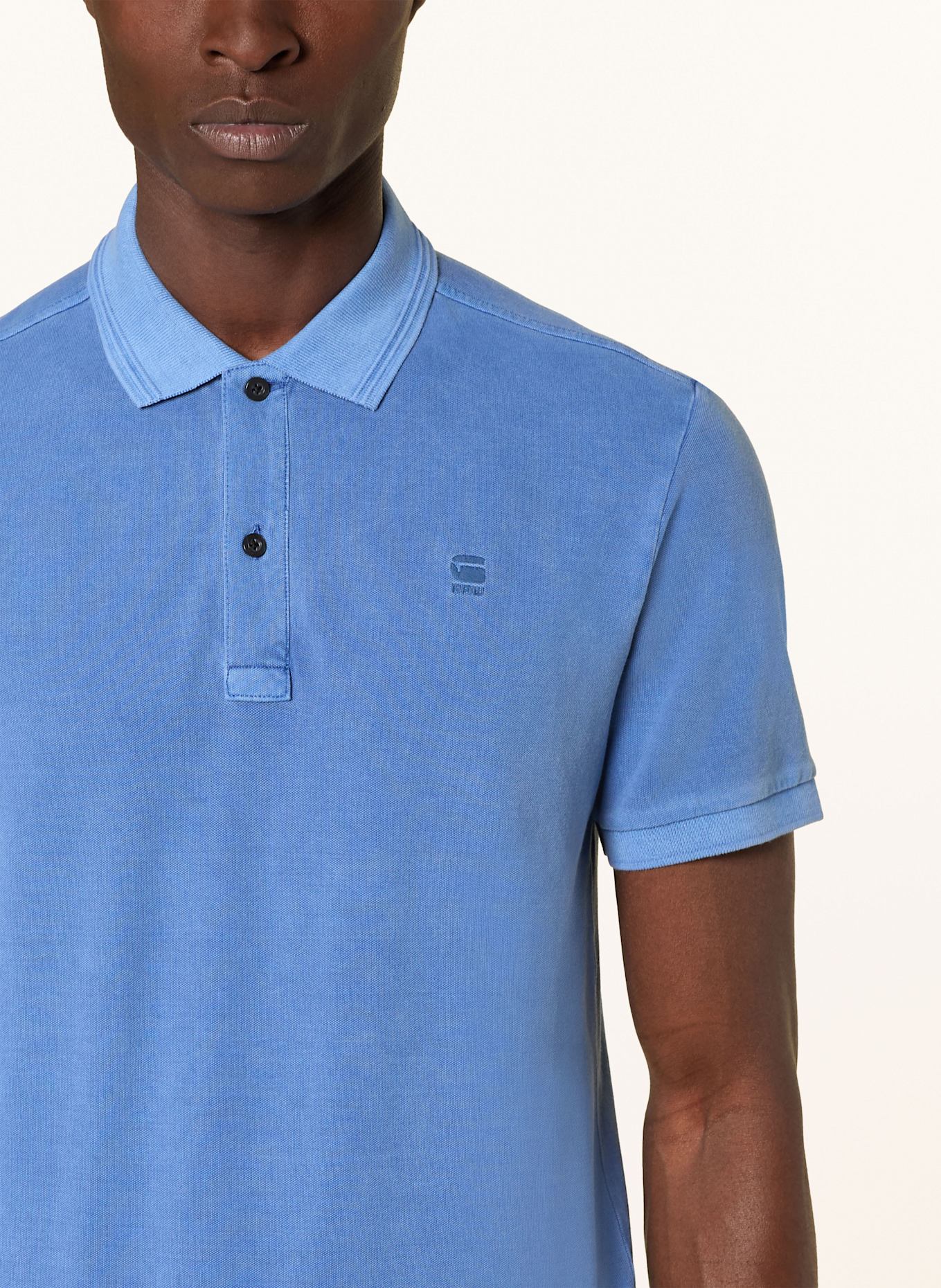G-Star Piqué-Poloshirt Slim Fit: BLAU
