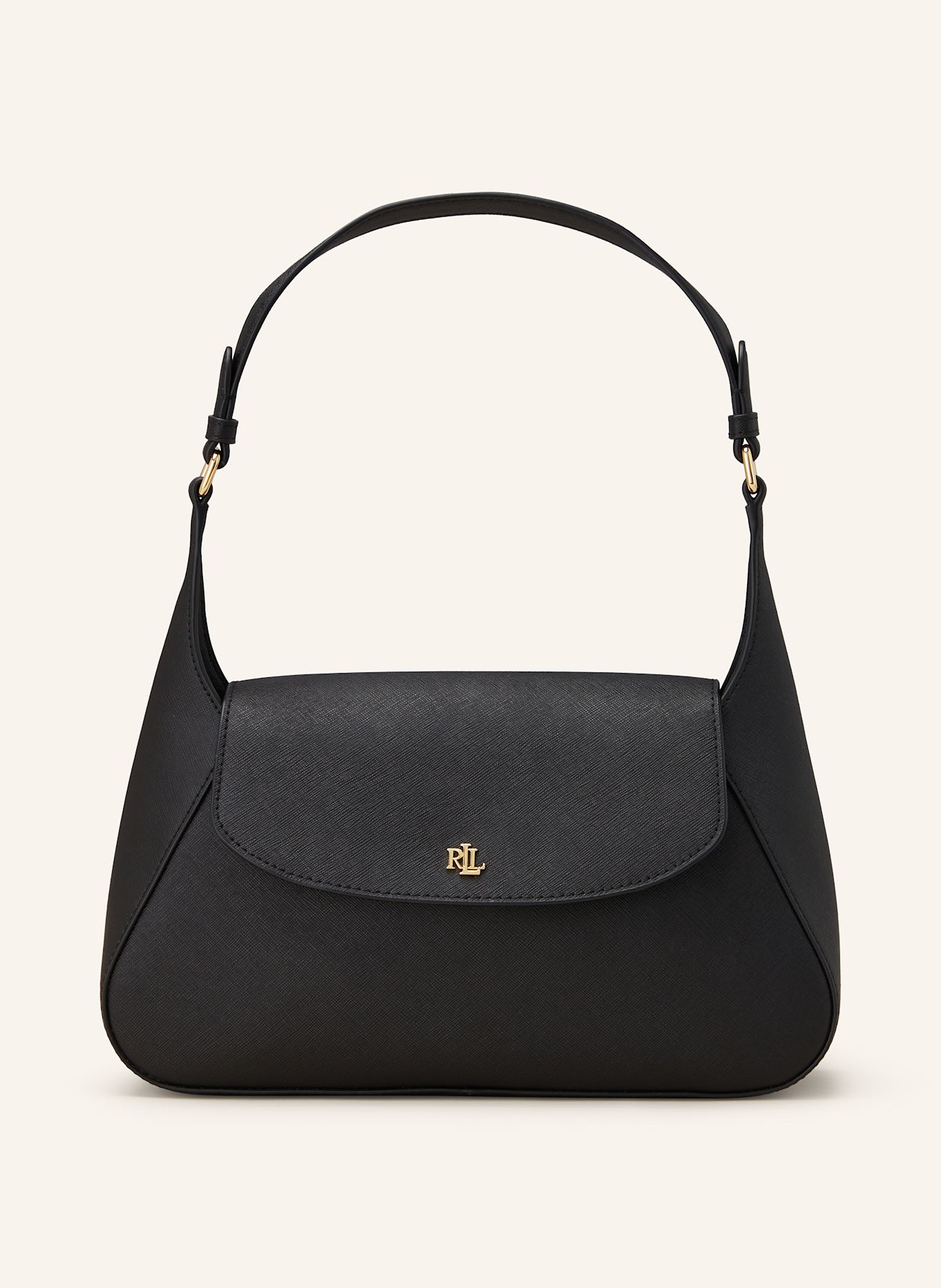 LAUREN RALPH LAUREN Saffiano handbag SCHYLAR: BLACK