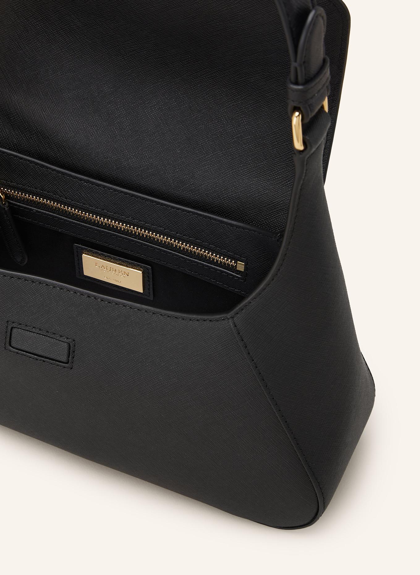 LAUREN RALPH LAUREN Saffiano handbag SCHYLAR: BLACK
