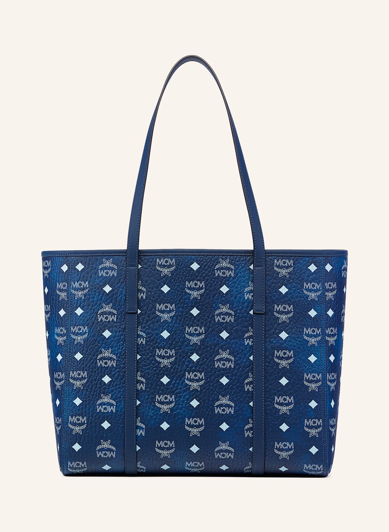 MCM Shopper TONI MEDIUM: BLAU/ HELLBLAU