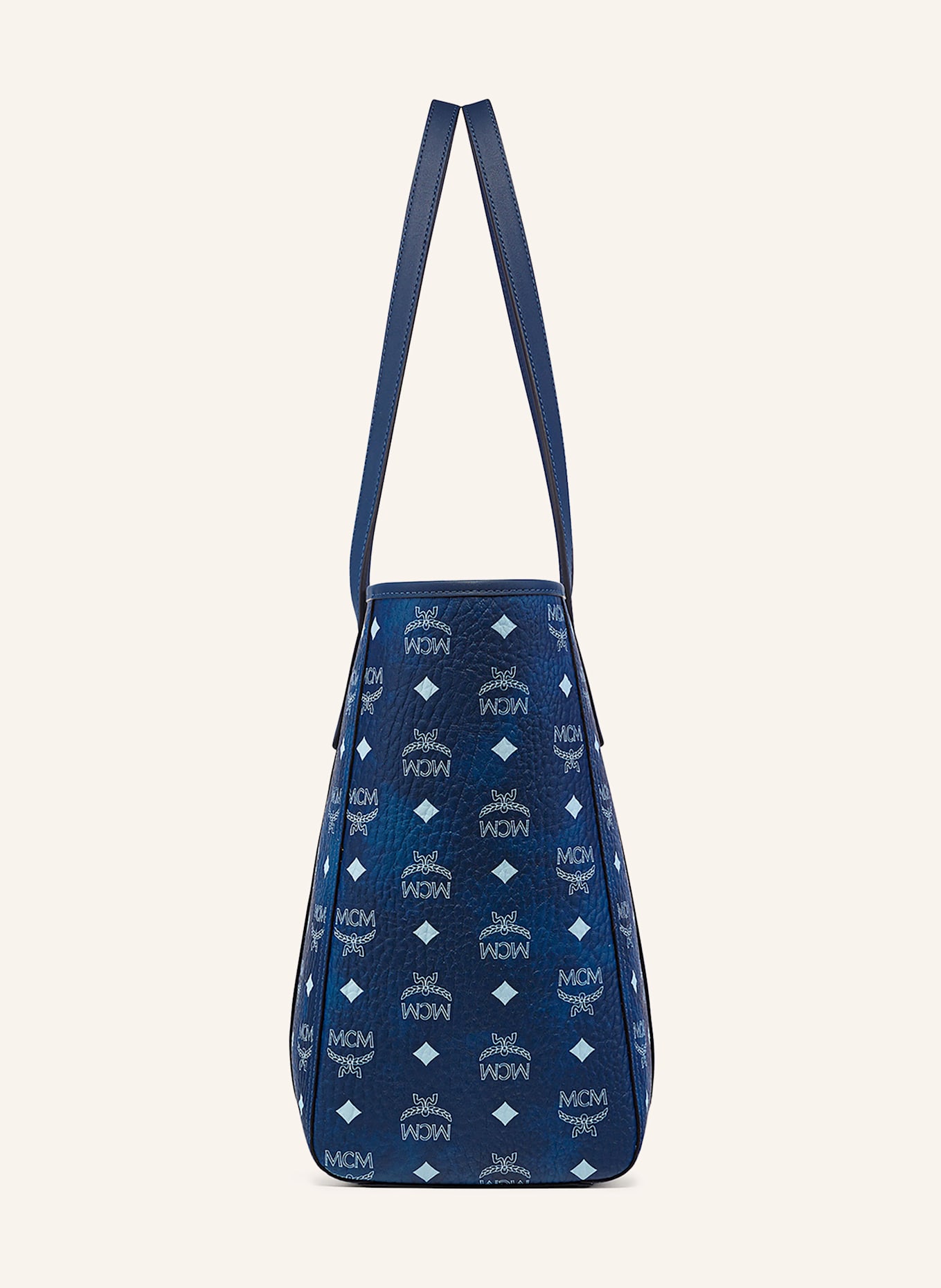 MCM Shopper TONI MEDIUM: BLAU/ HELLBLAU