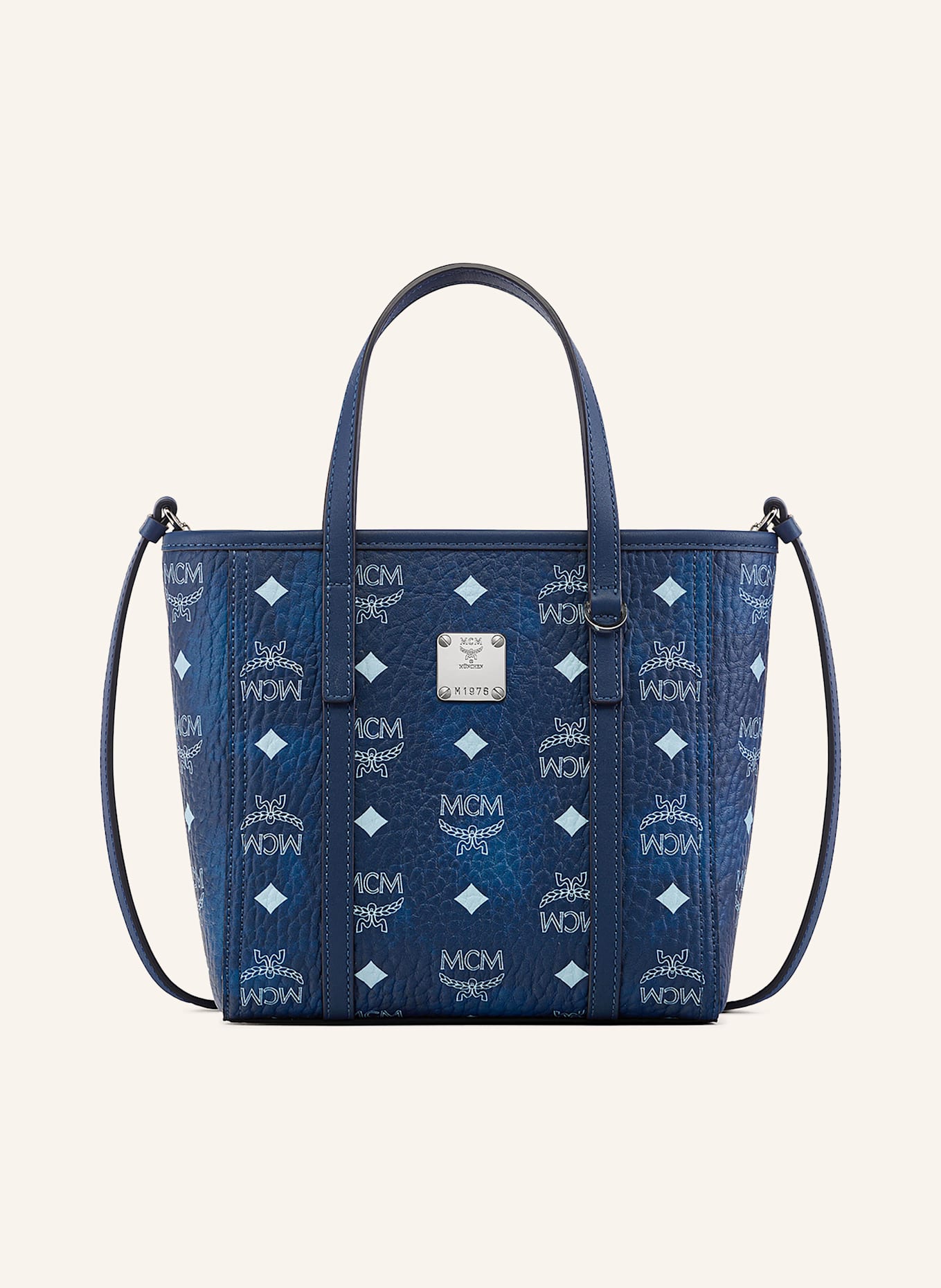 MCM Shopper TONI MINI: BLAU/ HELLBLAU